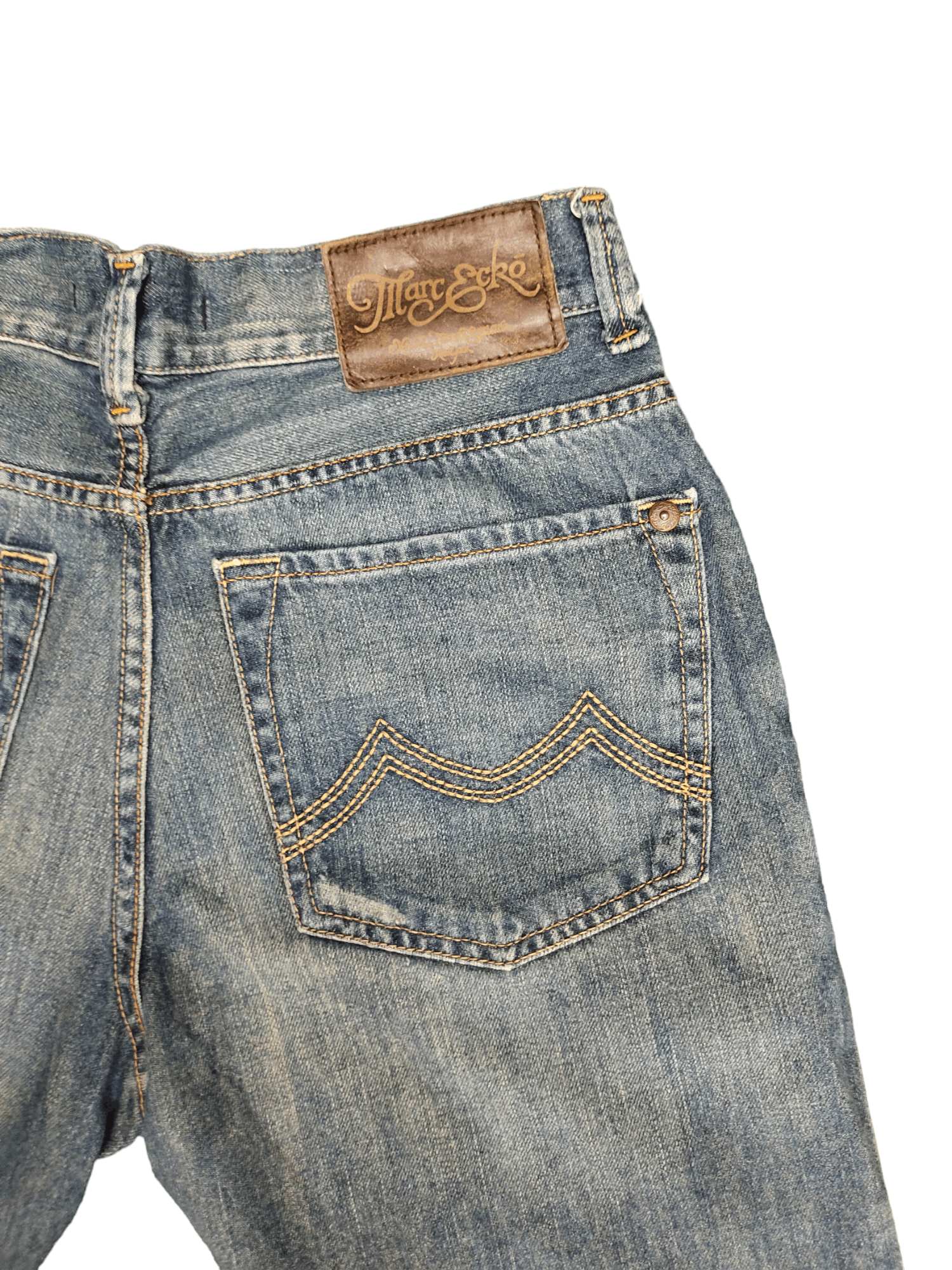 If Six Was Nine Flare Jeans Marc Ecko Cut & Sew Denim Boot Cut Streetwear Size US 30 / EU 46 - 13 Thumbnail