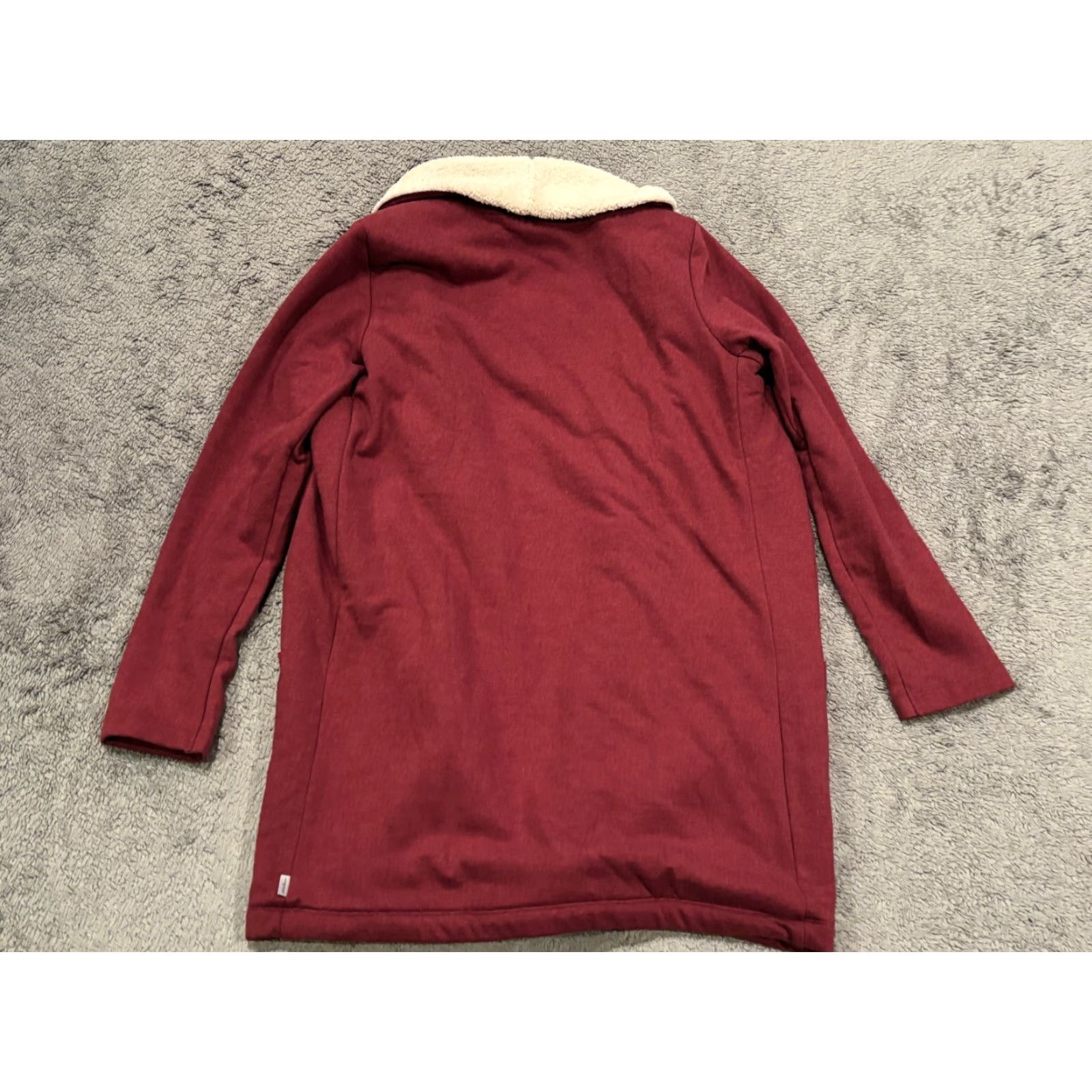 Eddie Bauer Eddie Bauer Jacket Womens S Open Cardigan Red Sherpa Lined Comfort Casual Soft Size S / US 4 / IT 40 - 5 Thumbnail