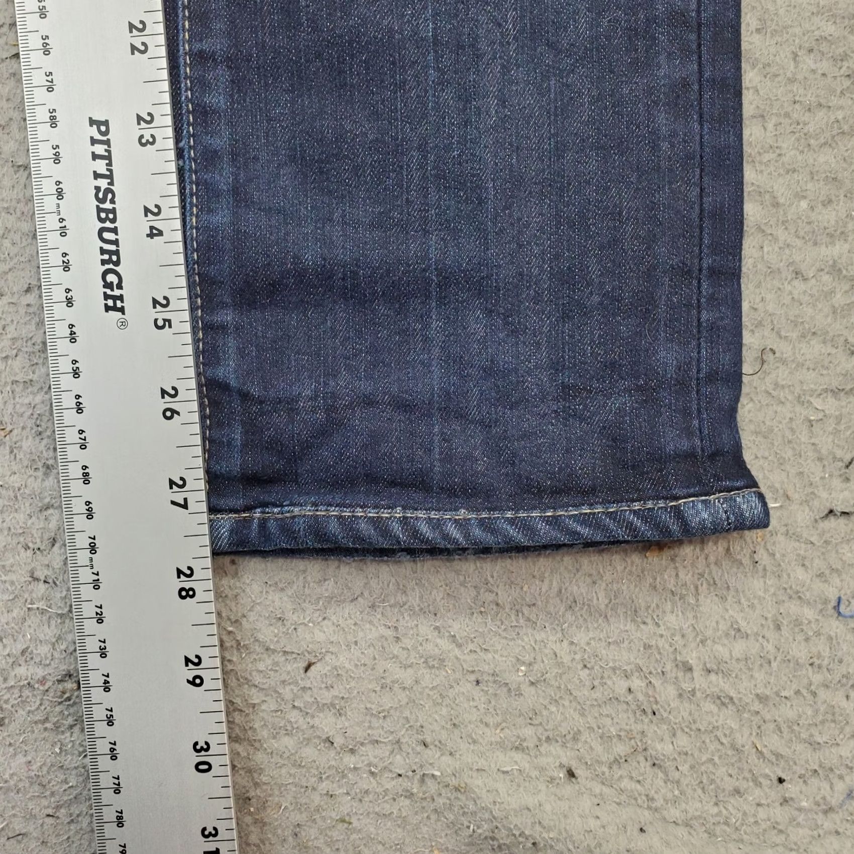 Paige Paige Bootcut Jeans Women's 26 Navy Premium Denim 2-Button Fly Cotton Size 26" / US 2 / IT 38 - 4 Thumbnail