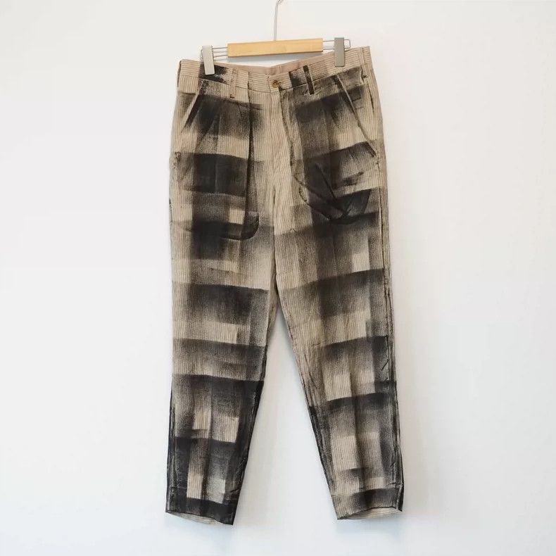 Yohji Yamamoto Yohji Yamamoto Yohji Yamamoto Hand-Dyed Trousers Size US 27 - 1 Thumbnail
