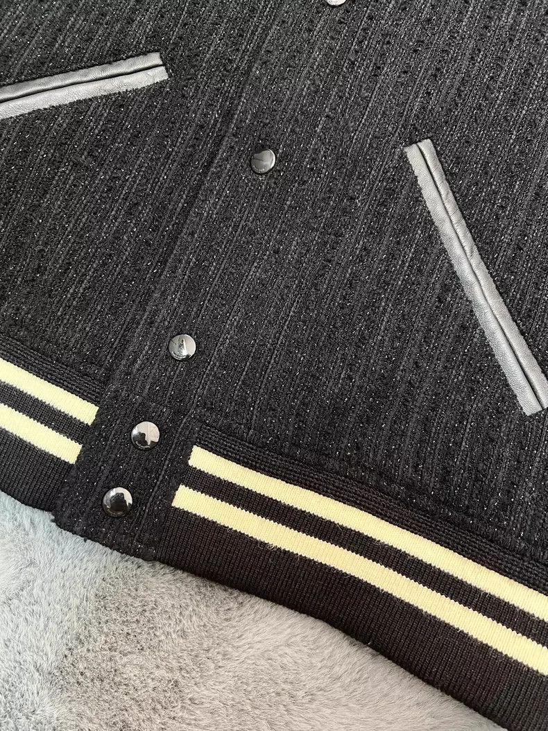 Saint Laurent Paris Saint Laurent Paris22 Autumn/Winter Striped tweed Teddy Ba Size US L / EU 52-54 / 3 - 6 Thumbnail