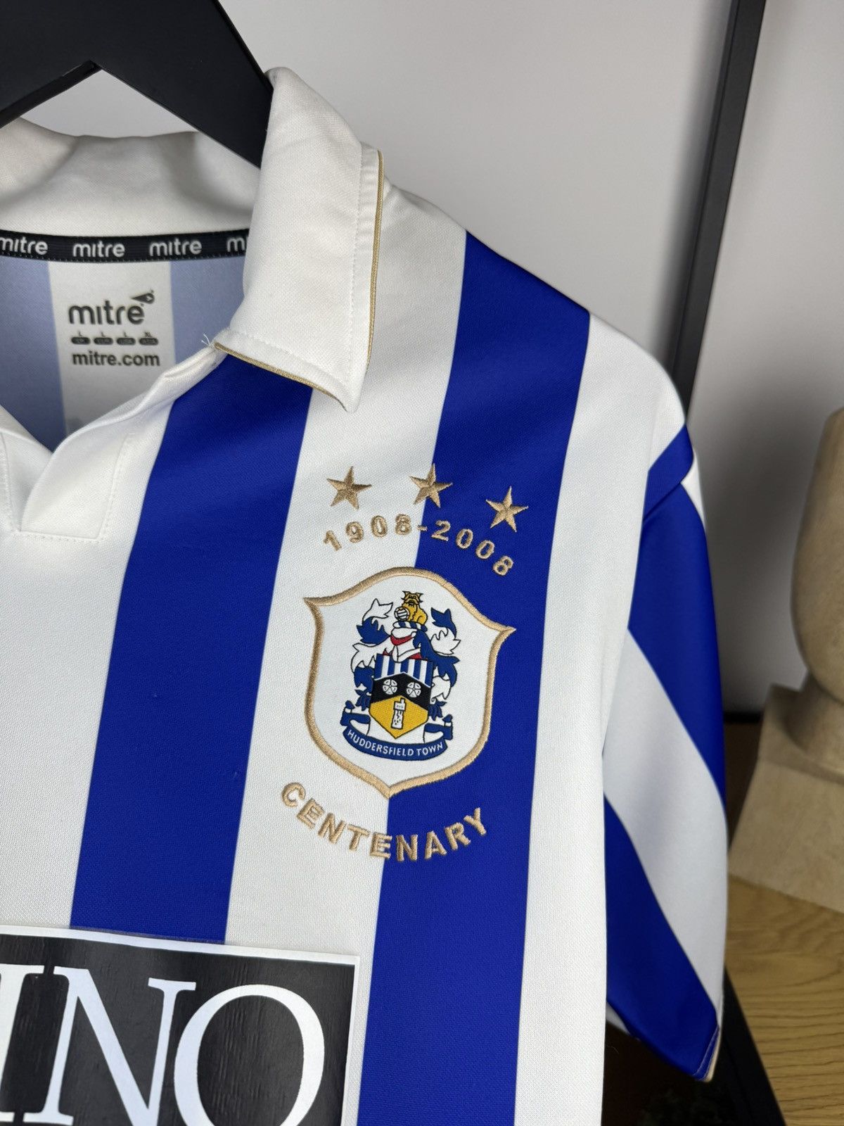 Vintage 2008-09 Huddersfield Centenary Home Shirt Parker #23 Size US L / EU 52-54 / 3 - 4 Thumbnail