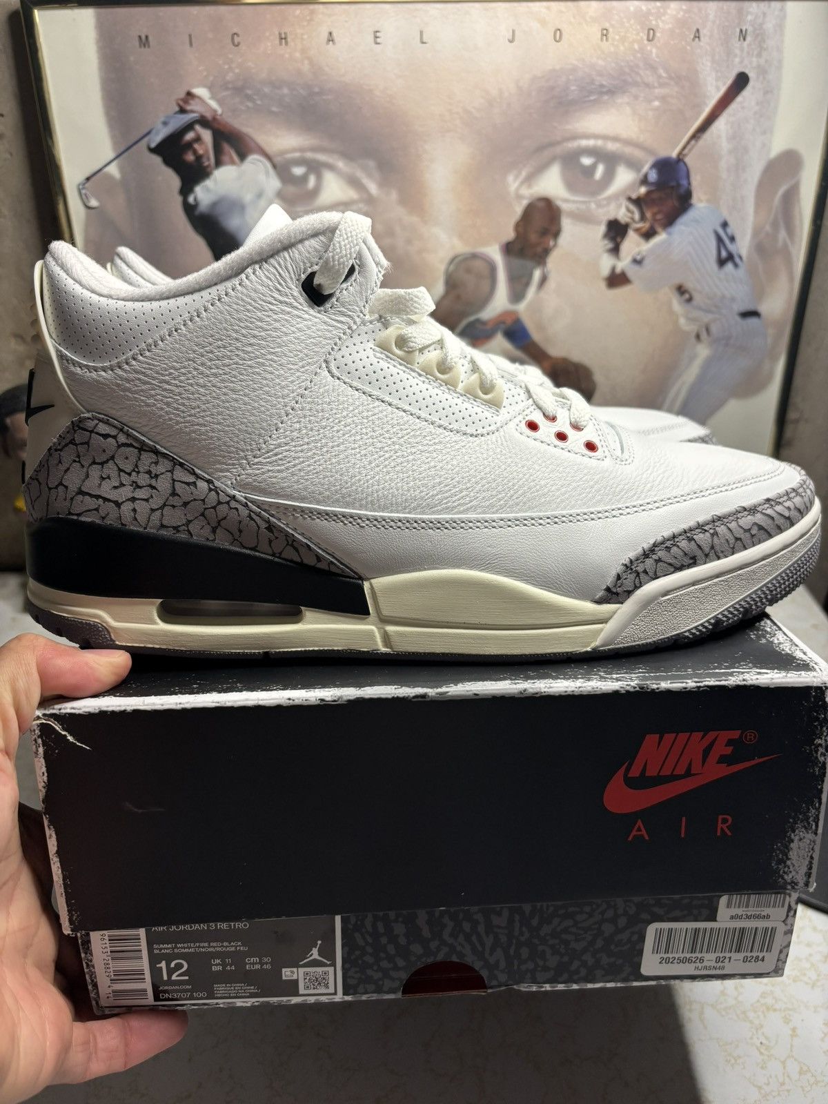 Jordan Brand Jordan Retro 3 ‘cement’ reimagined Size US 12 / EU 45 - 1 Thumbnail