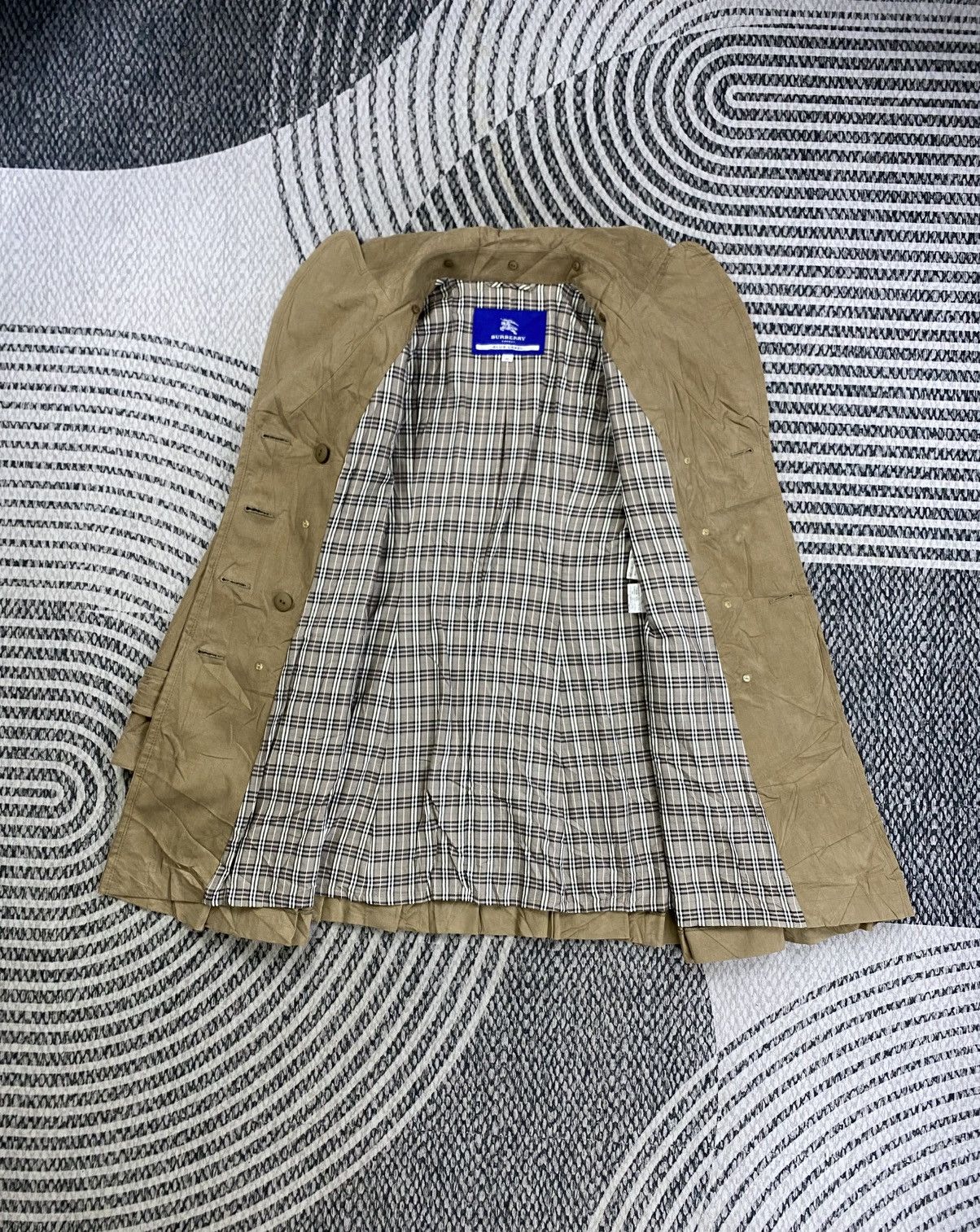 Burberry Vintage Burberry Blue Label Double Collar Trench Coat Jacket Size M / US 6-8 / IT 42-44 - 7 Thumbnail
