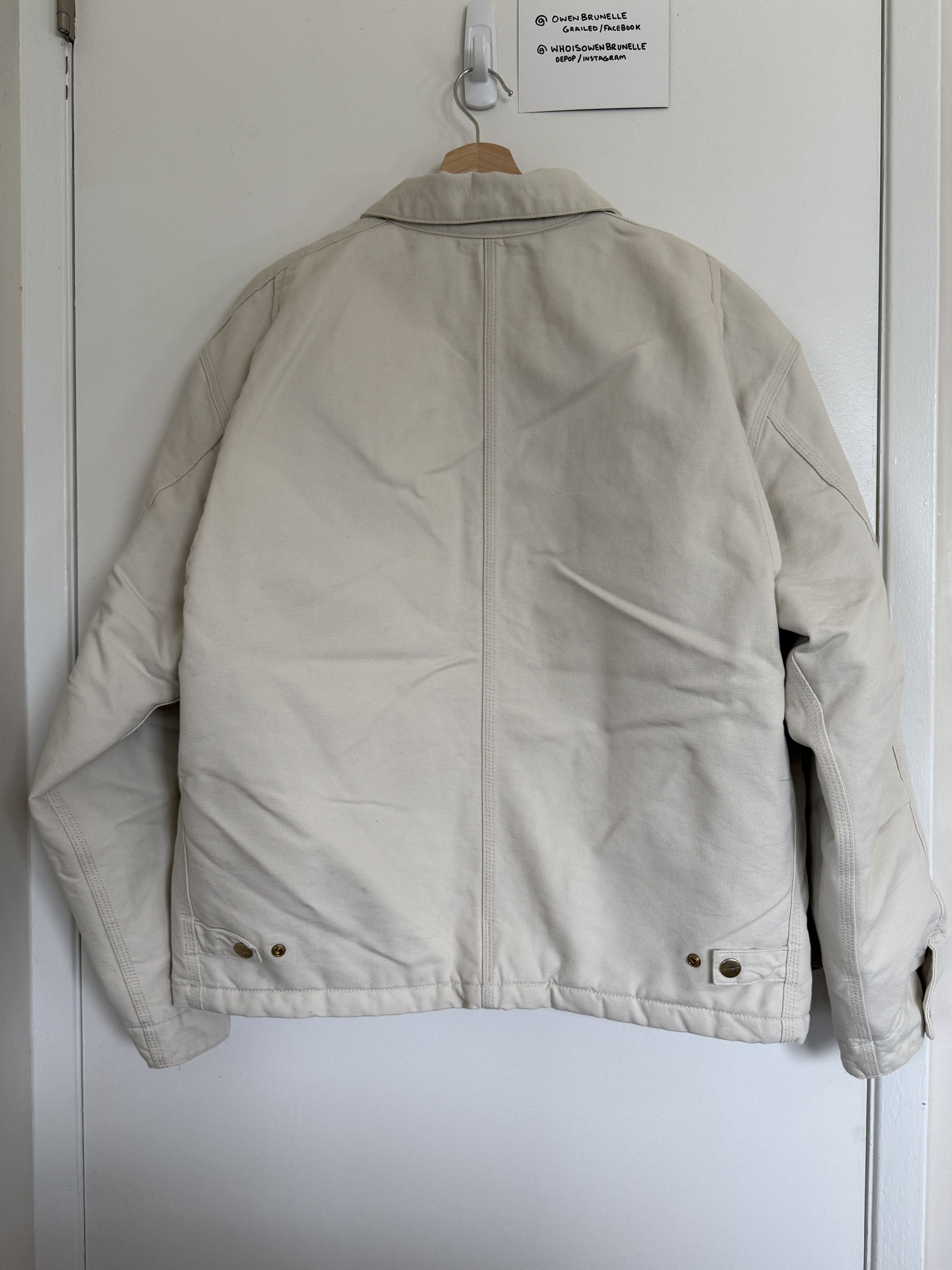Carhartt Wip Carhartt WIP OG Arcan Jacket Salt Off-White Large NWT Size US L / EU 52-54 / 3 - 3 Thumbnail