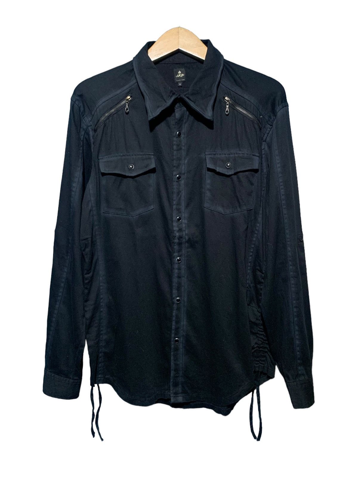 If Six Was Nine Semantic design laces zip gothic punk rock shirt Size US M / EU 48-50 / 2 - 1 Thumbnail