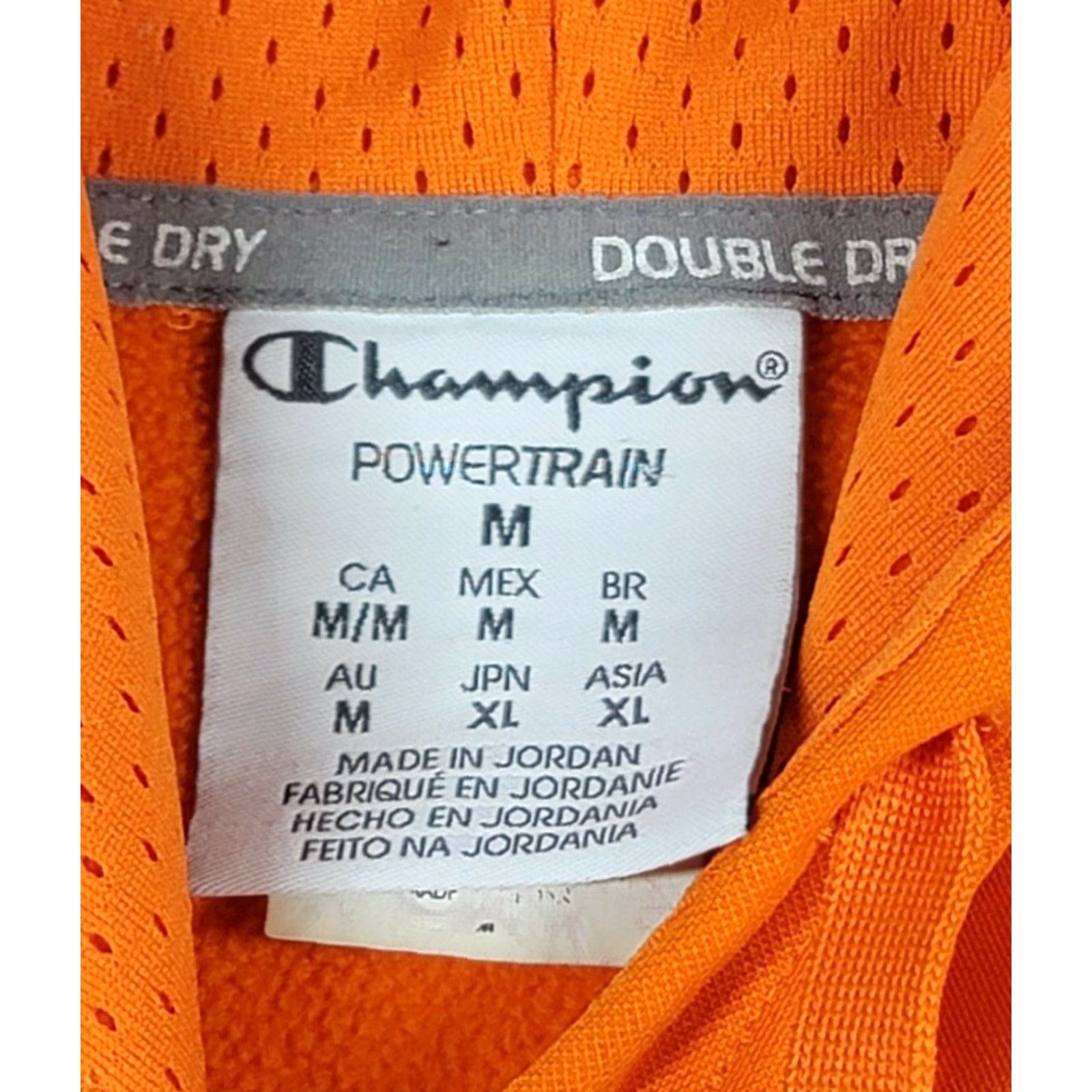 Champion VINTAGE Champion PowerTrain Double Dry Men Sz Medium Orange Adult Pullover Hoodie Size US M / EU 48-50 / 2 - 6 Thumbnail