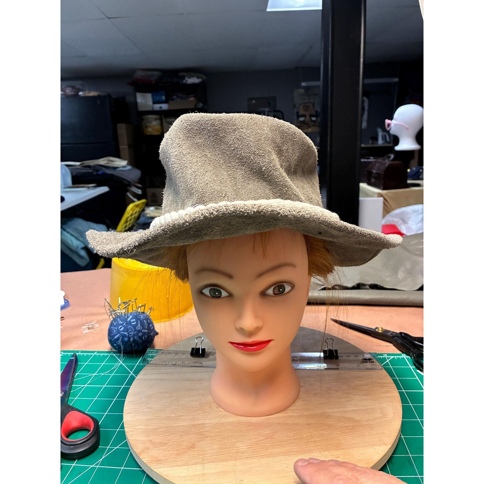 Other Elle-May Hill Billy Hat, OOAK Top Grain Leather, Handmade Size ONE SIZE - 2 Thumbnail