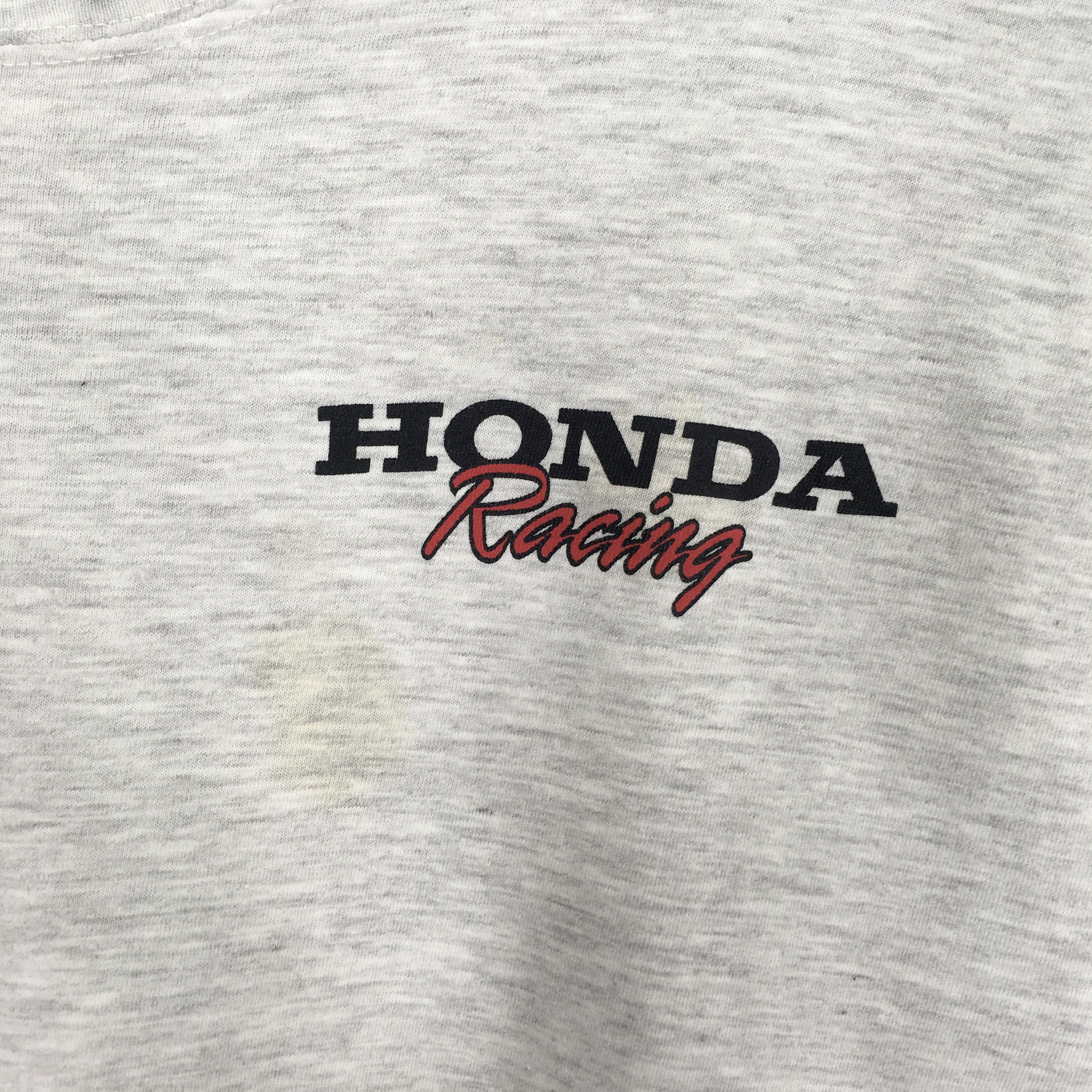 Honda Vintage 90s Distressed Honda Racing Team T shirt Size US L / EU 52-54 / 3 - 5 Thumbnail