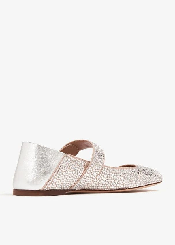 Valentino o1s22i1n0924 Vlogo Locker Mary-Jane Ballerina Flats Size US 8 / IT 38 - 3 Thumbnail