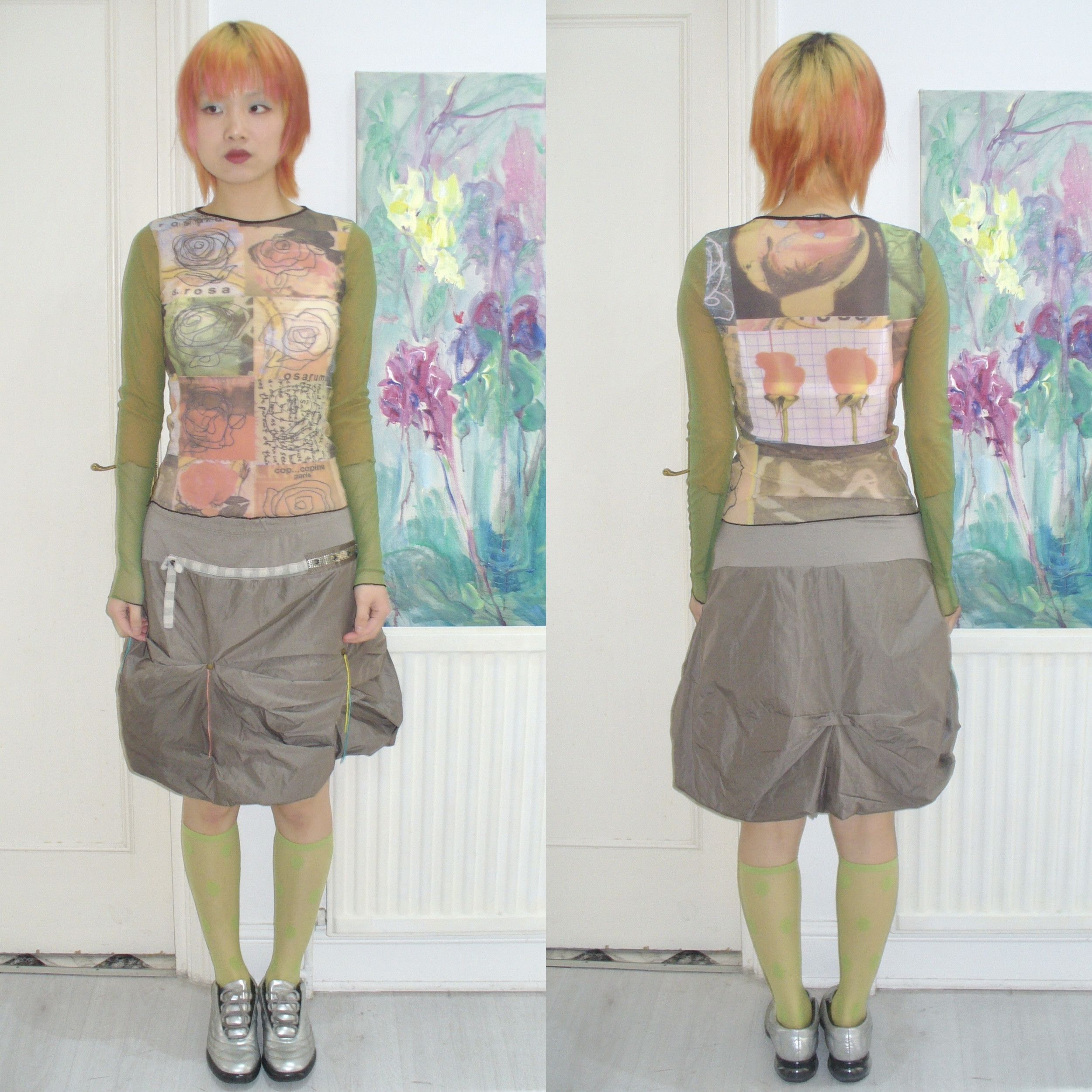 Cop Copine Cop Copine garden pattern 2000s sheer mesh top Size XS / US 0-2 / IT 36-38 - 2 Thumbnail