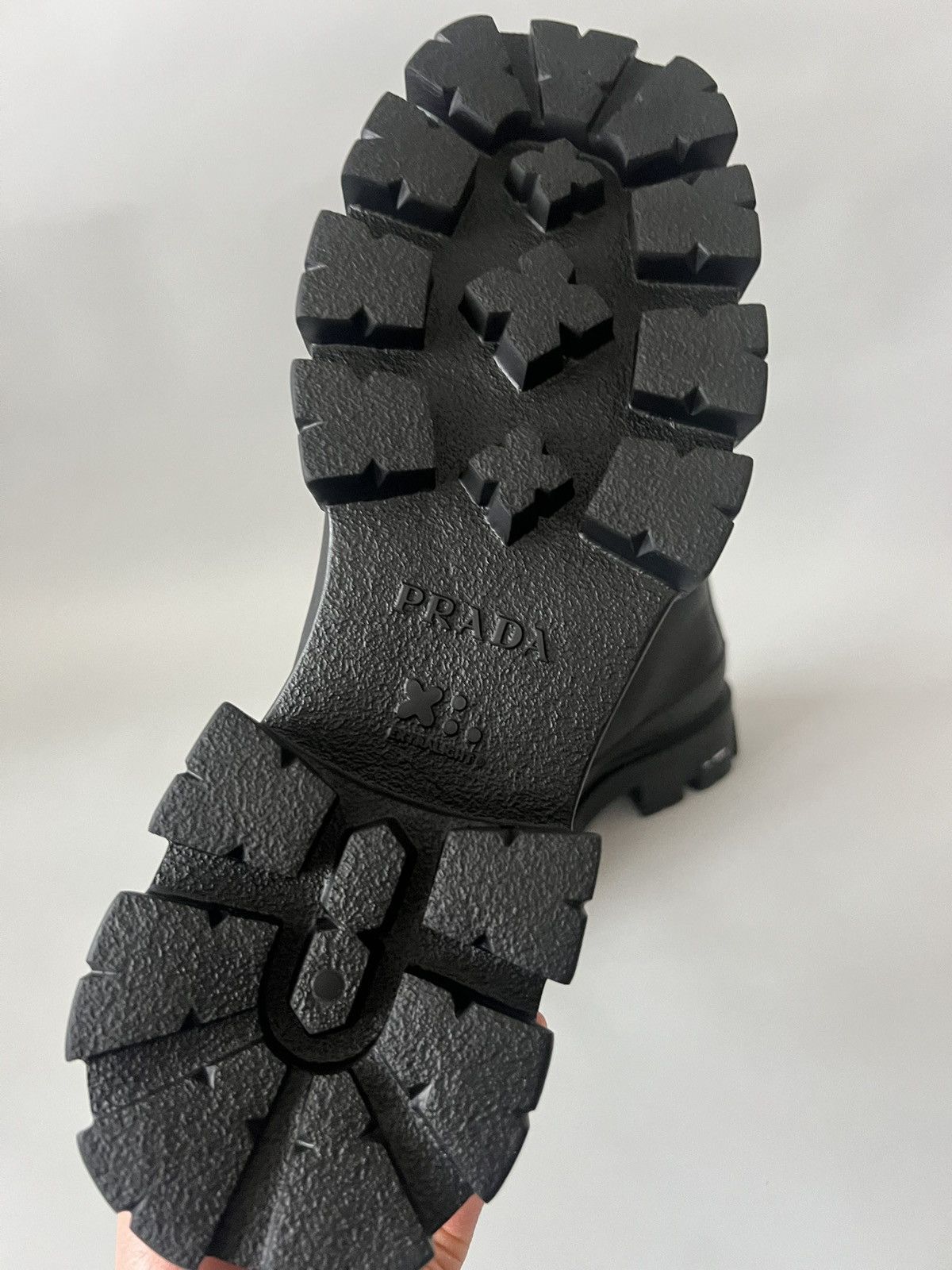 Prada $2.3K VALUE Prada Lace-up Square Toe Boots Size US 11 / EU 44 - 6 Thumbnail