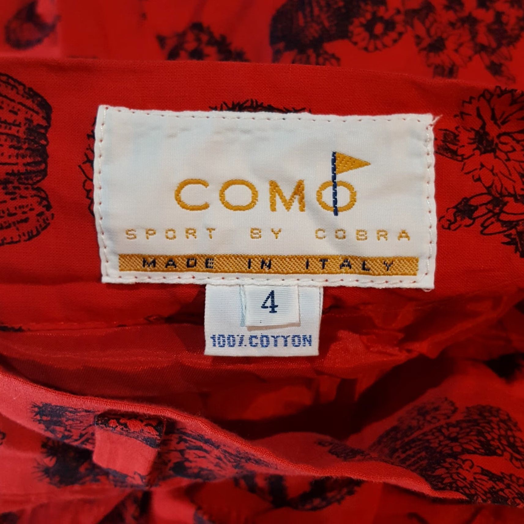 Vintage VINTAGE Como Golf Red Cactus Print Paperbag Shorts Womens Size 4 Outdoor Relaxed Size 27" / US 4 / IT 40 - 7 Thumbnail