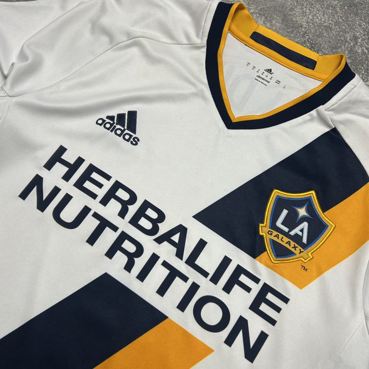 Adidas Mens Adidas FC La Galaxy MLS 2015 Don Ditar soccer jersey Size US M / EU 48-50 / 2 - 3 Thumbnail