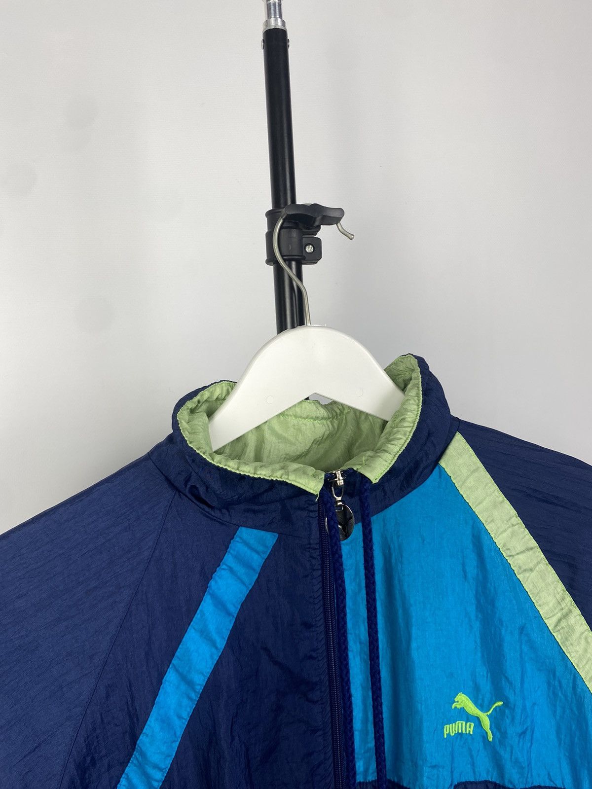 Puma × Vintage Vintage 90s PUMA Full Zip Retro Nylon Track Top Jacket Size US L / EU 52-54 / 3 - 5 Thumbnail