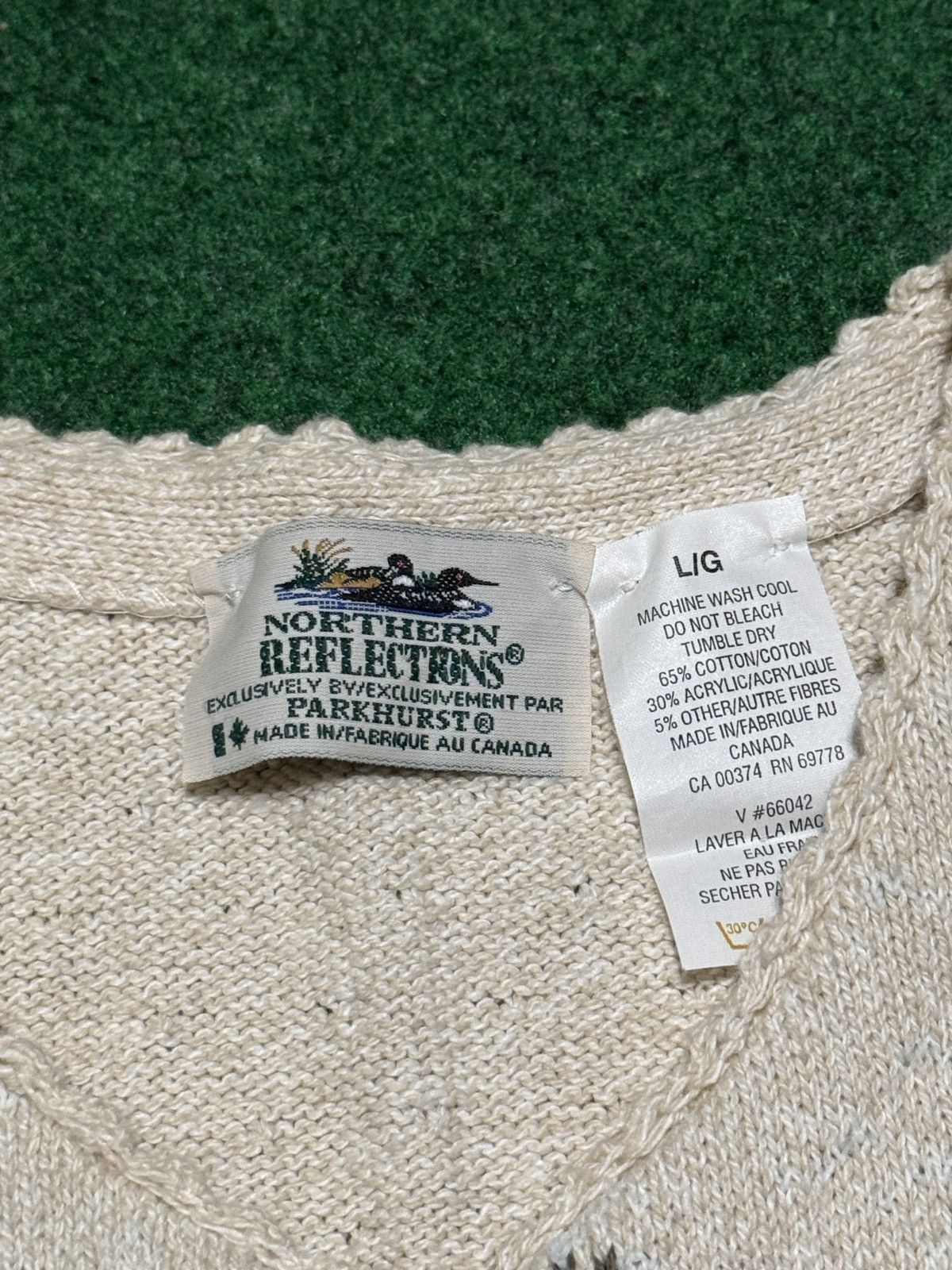 Northern Reflections Northern Reflection Garden Spring Vintage 90s Large Cardigan Size L / US 10 / IT 46 - 3 Thumbnail