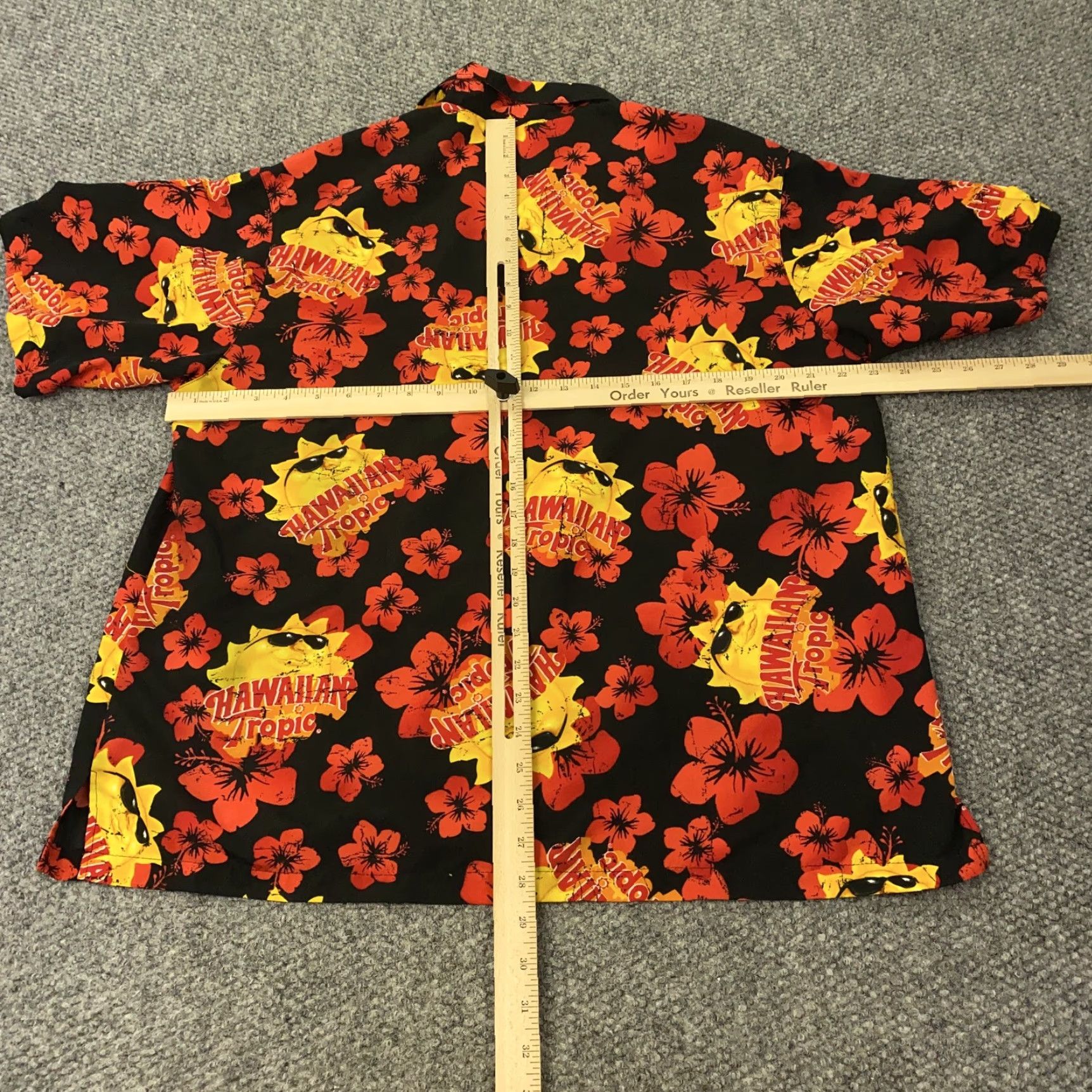 Vintage Hawaiian Tropic Shirt Mens Large Black Floral Button Up Beach Aloha Camp Casual Size US L / EU 52-54 / 3 - 4 Thumbnail