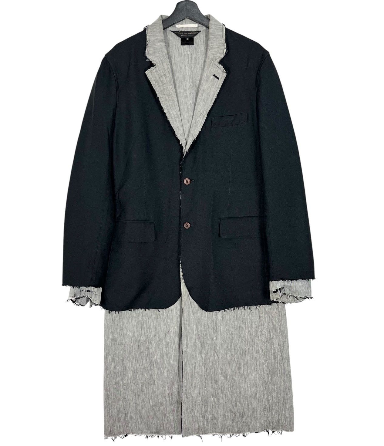 Comme des Garcons Homme Plus Distressed Comme des Garçons Sample Homme Plus Blazer Coat Size US M / EU 48-50 / 2 - 1 Thumbnail