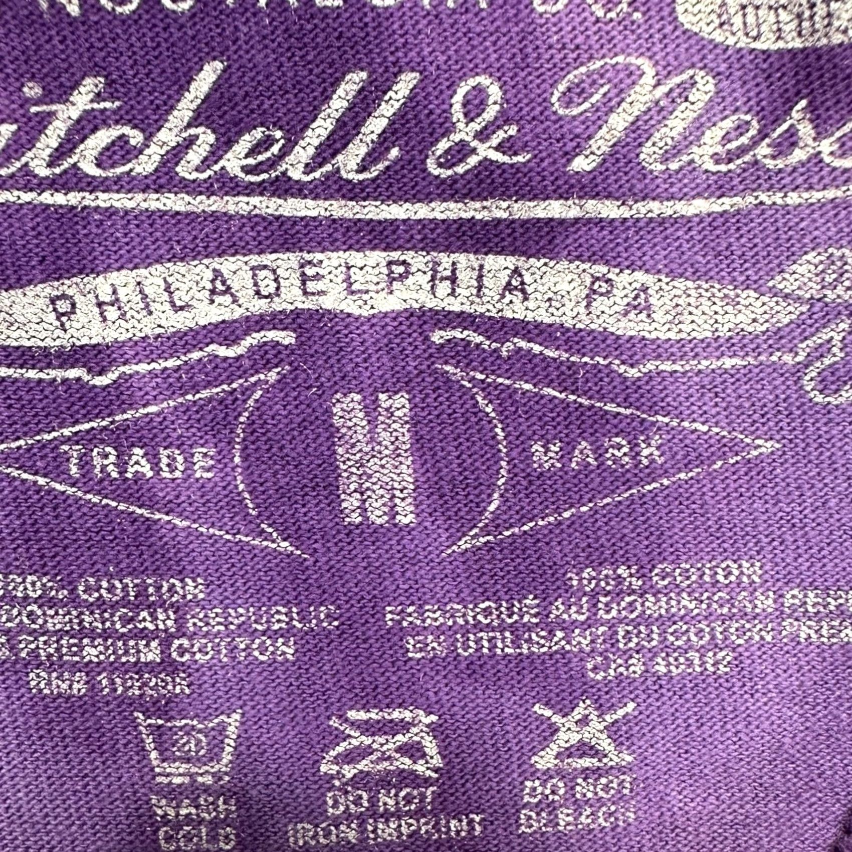 Mitchell & Ness Mitchell Ness Toronto Raptors T-Shirt Men Hardwood Classic Purple Tie Dye Short Sleeve Crew Neck Medium Graphic Print 40in Chest 26in Length Mens Size US M / EU 48-50 / 2 - 6 Thumbnail