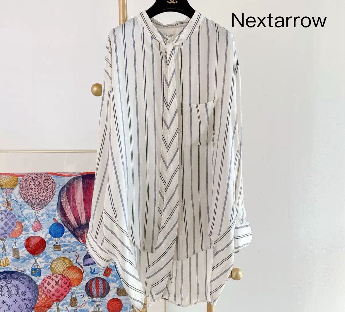 Balenciaga Balenciaga striped shirt2412-Nextarrow Size US XS / EU 42 / 0 - 1 Thumbnail