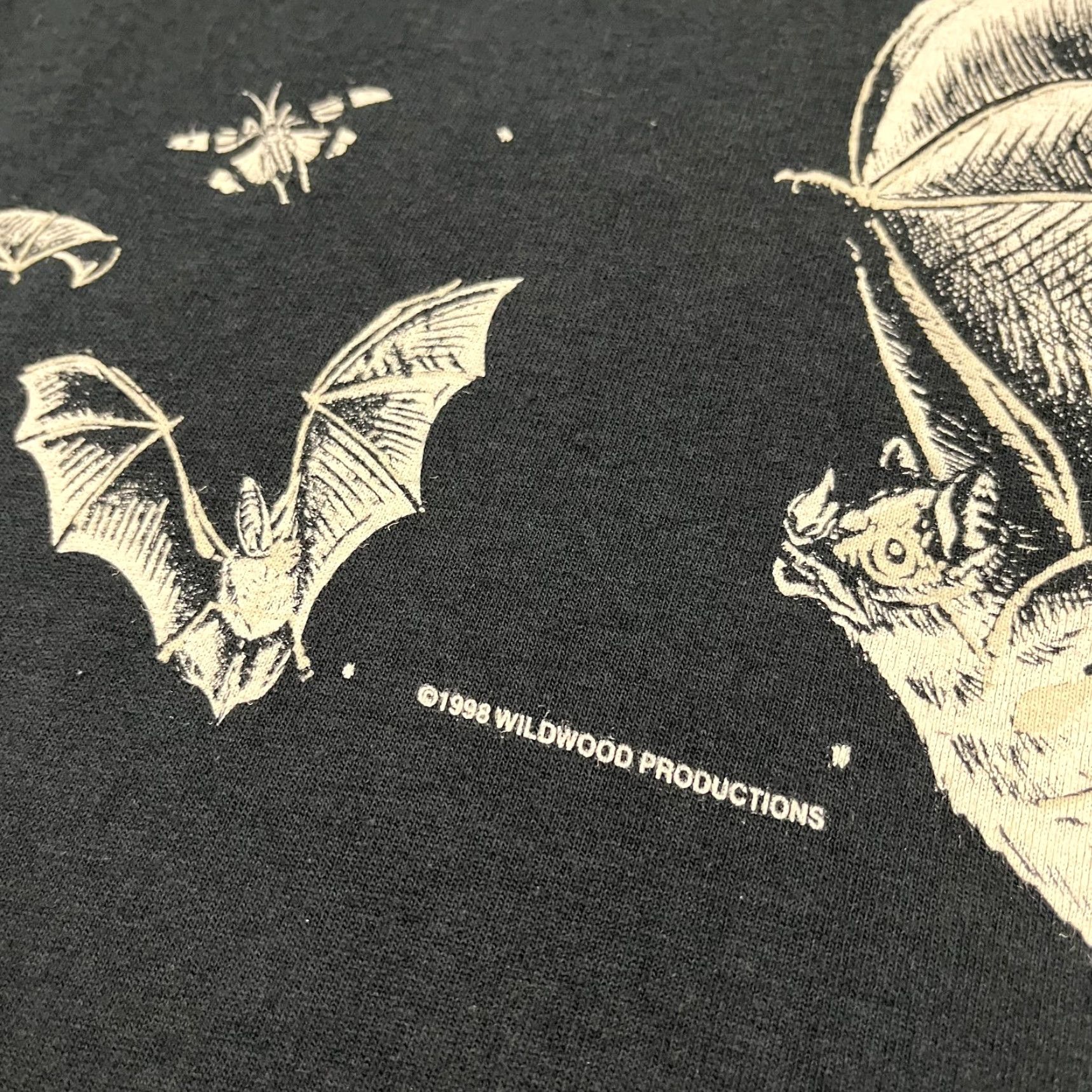 Lee VINTAGE Lee Halloween Shirt Women’s Medium Crew Neck Short Sleeve 100% Cotton Black Bat Print 90s Theme Mens/Womens Size M / US 6-8 / IT 42-44 - 2 Thumbnail