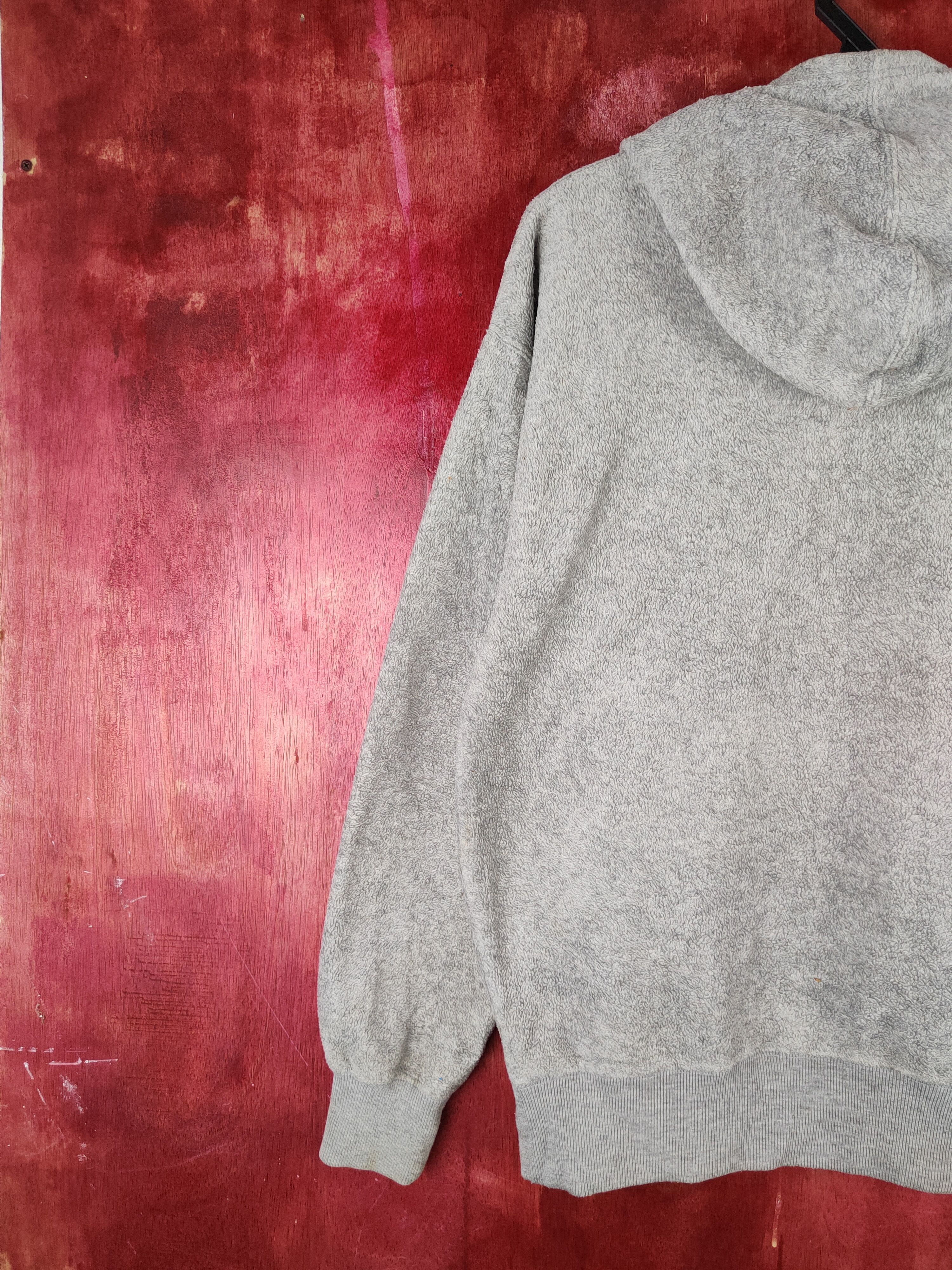 Disney × Mickey Mouse × Vintage Disney Gray Mickey Mouse Fur Mohair Hoodie Sweatshirt #S1504 Size US M / EU 48-50 / 2 - 9 Thumbnail