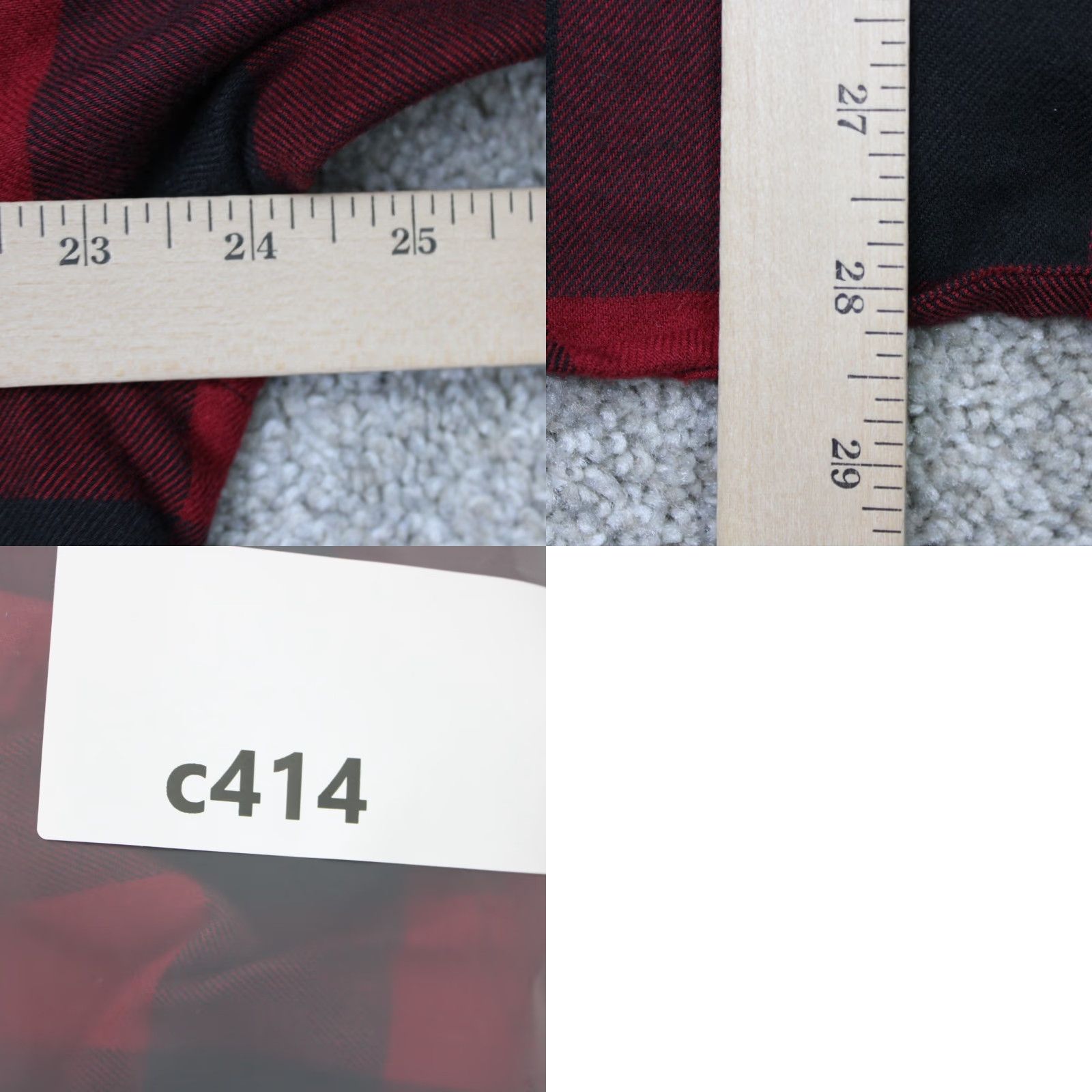 Vintage Tailor Vintage Shirt Mens Large Red/Black Plaid Flannel Button-Up Casual Preppy Jacket? Size US L / EU 52-54 / 3 - 9 Thumbnail