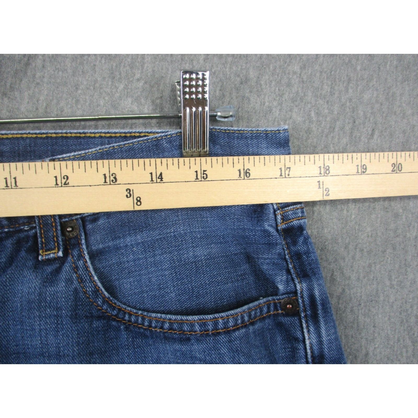 Lucky Brand Lucky Brand Jeans 481 Relaxed Straight 34x27 Blue Denim 5-Pocket Mens Jeans Size US 34 / EU 50 - 3 Thumbnail