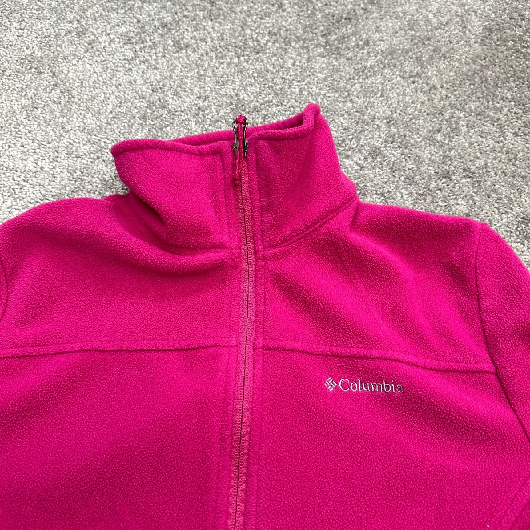 Pinko Columbia Jacket Womens Small Pink Fleece Full Zip Pockets Outdoor Hiking Casual Size S / US 4 / IT 40 - 3 Thumbnail