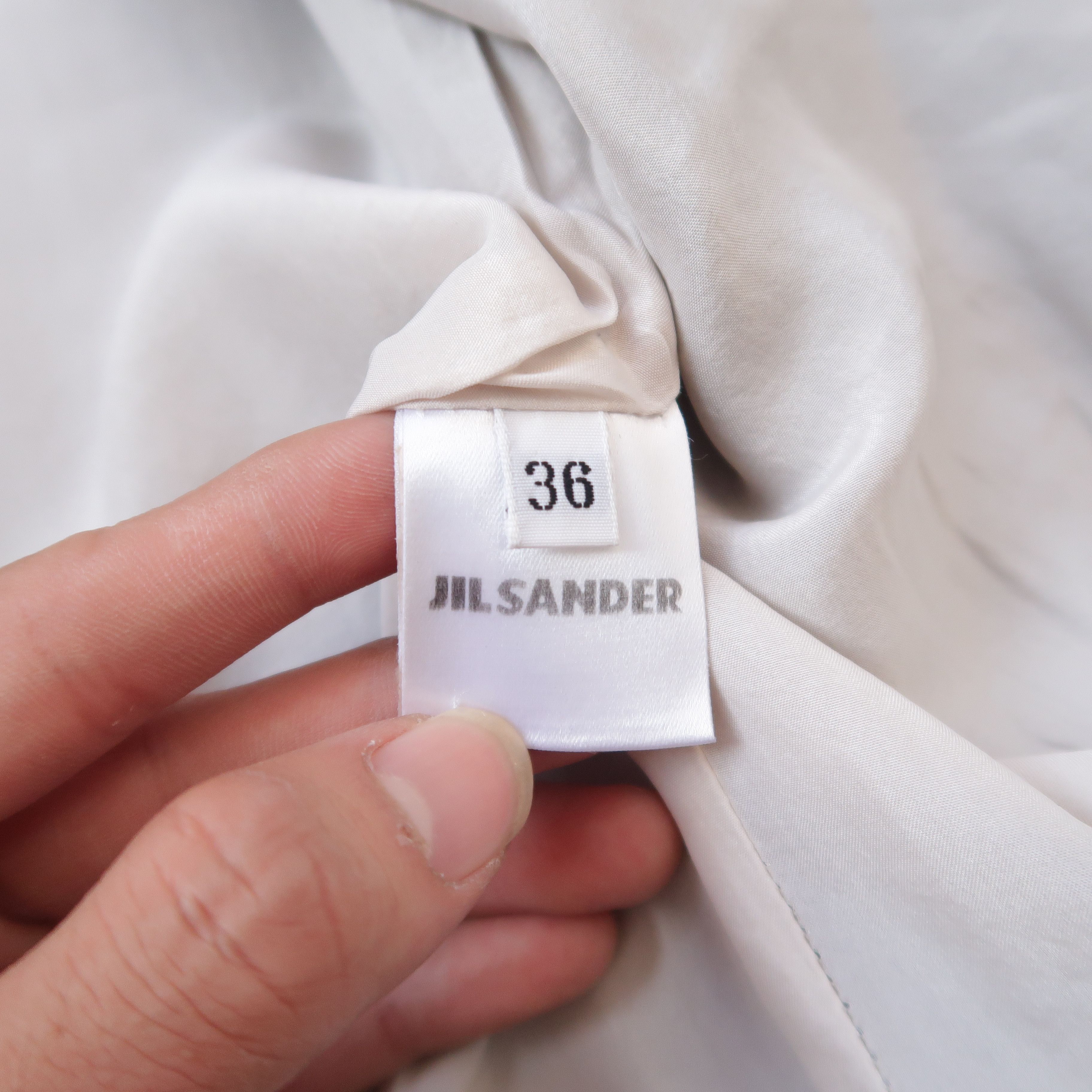 Jil Sander Jil Sander Faded Black Cropped Jacket Linen Size US S / EU 44-46 / 1 - 11 Thumbnail