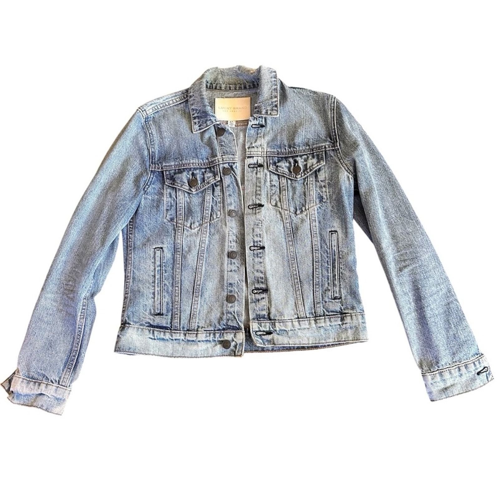 Lucky Brand Lucky Brand "City of Angels" Denim Jacket - Size Small Size S / US 4 / IT 40 - 2 Thumbnail