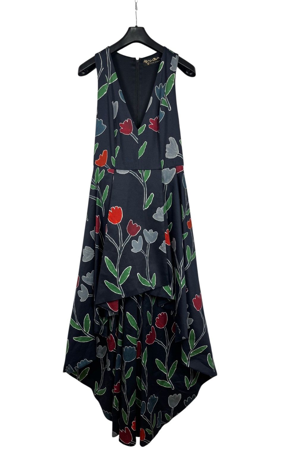 Alice + Olivia Alice + Olivia Tulip Printed High Low Cotton Dress Beckie Size L / US 10 / IT 46 - 12 Thumbnail