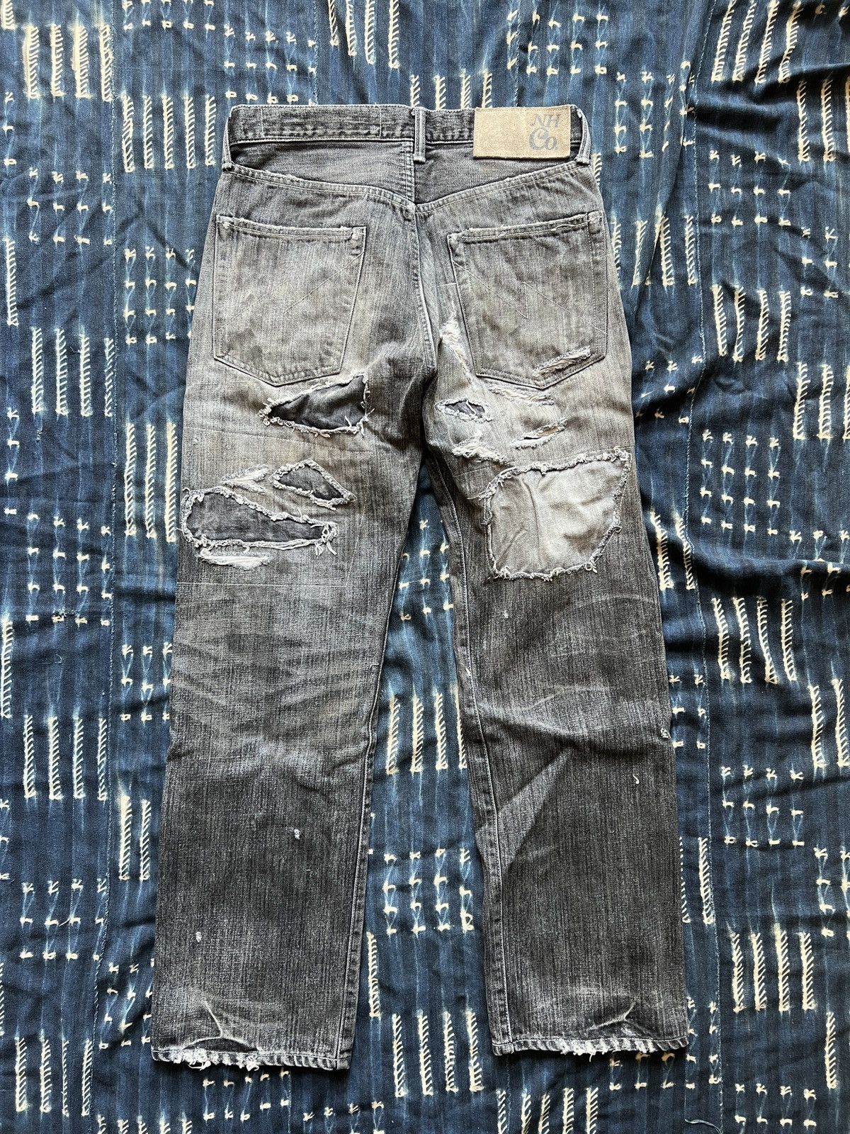 Neighborhood Neighborhood Archive AW14 Destroyed Selvedge Denim Jeans Size US 32 / EU 48 - 2 Thumbnail