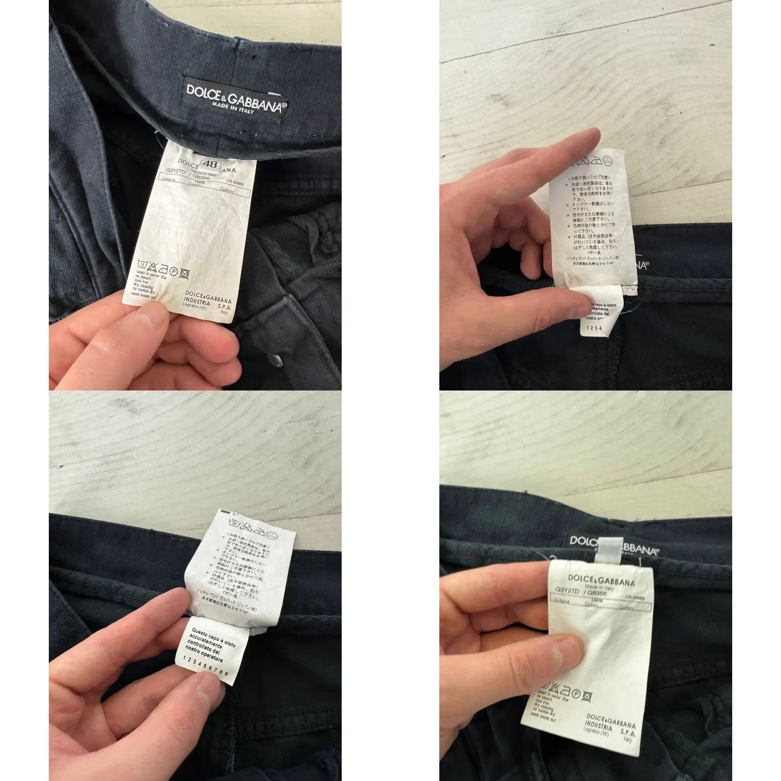 Dolce & Gabbana VINTAGE Dolce Gabbana Pants Baggy Men Size 48 Black Size US 32 / EU 48 - 8 Thumbnail