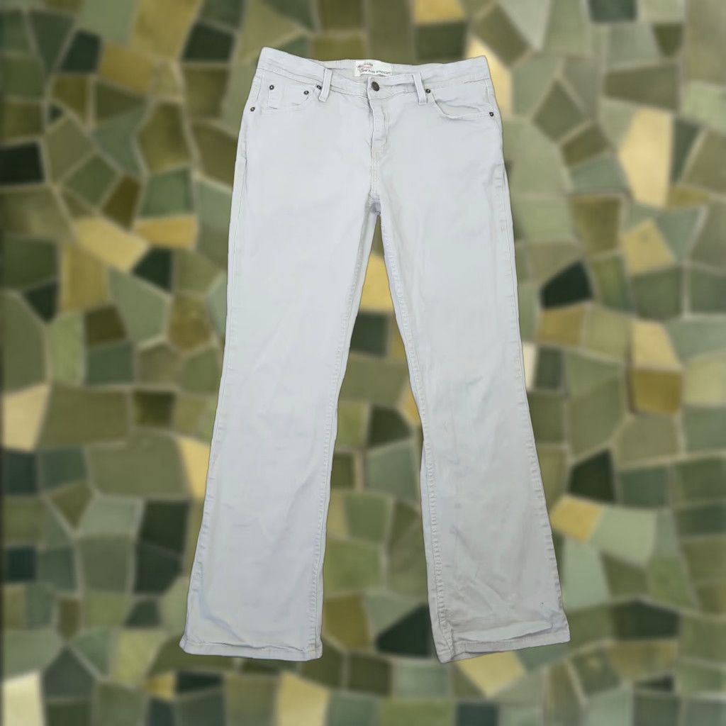 Levi's VINTAGE Levi's Denim Jeans bootcut Women 12 Long Tan Tan khaki Low Rise 30 Inseam 30 Bootcut Jeans Womens 90s 2000s Size 34" / US 12 / IT 48 - 1 Thumbnail