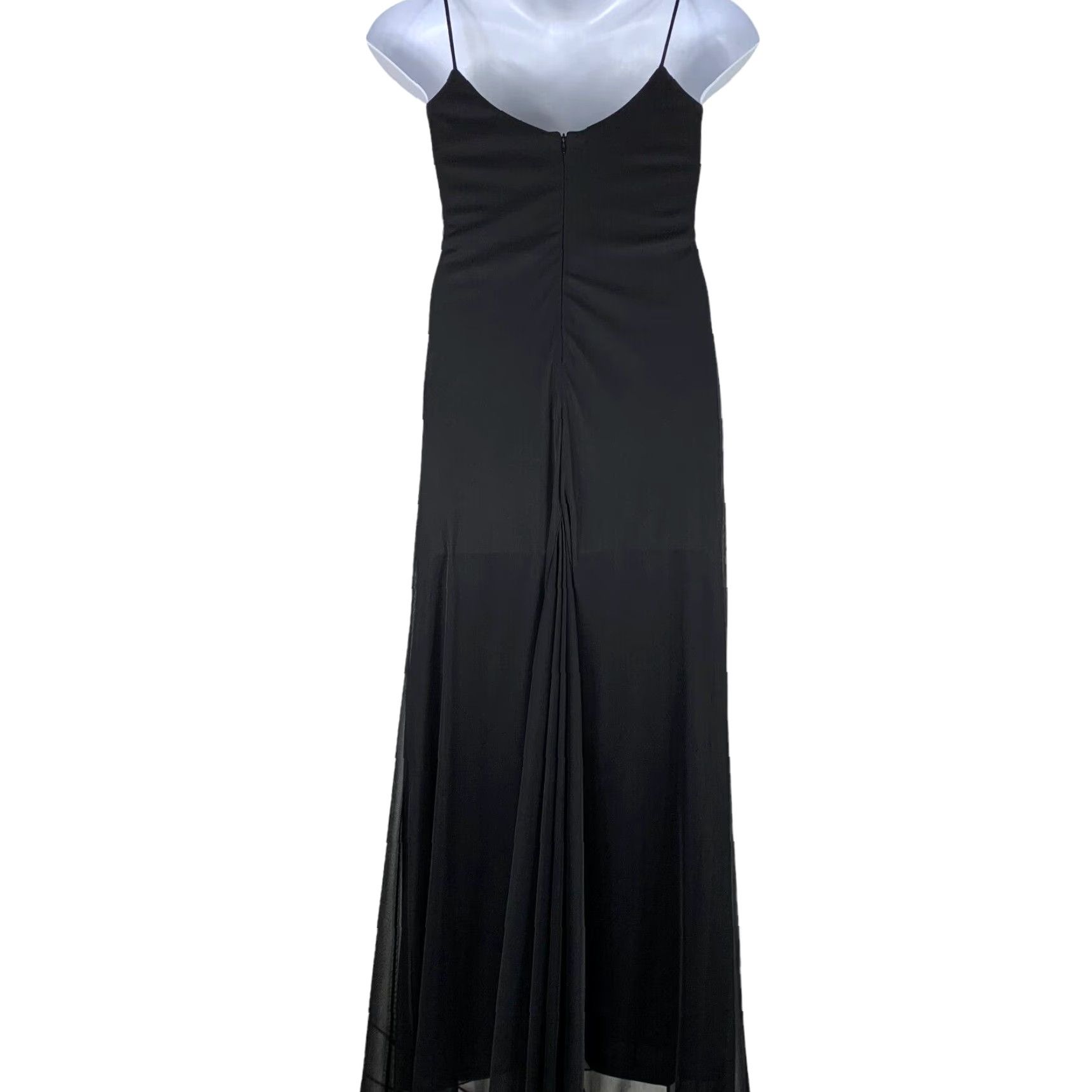 strapless black silk dress Black Onyx women's Long Sleeve Midi Dress 5XL / Black & White
