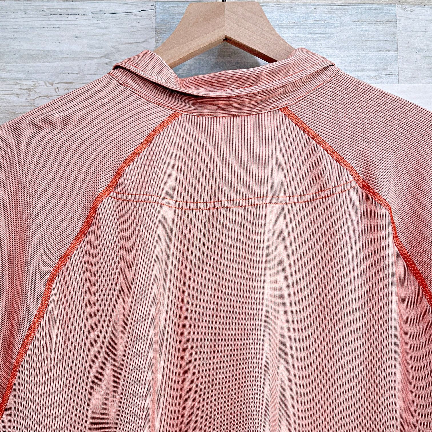 Rhone RHONE Delta Pique Mesh Polo Shirt Orange Mens XXL 2XL Size US XXL / EU 58 / 5 - 4 Thumbnail