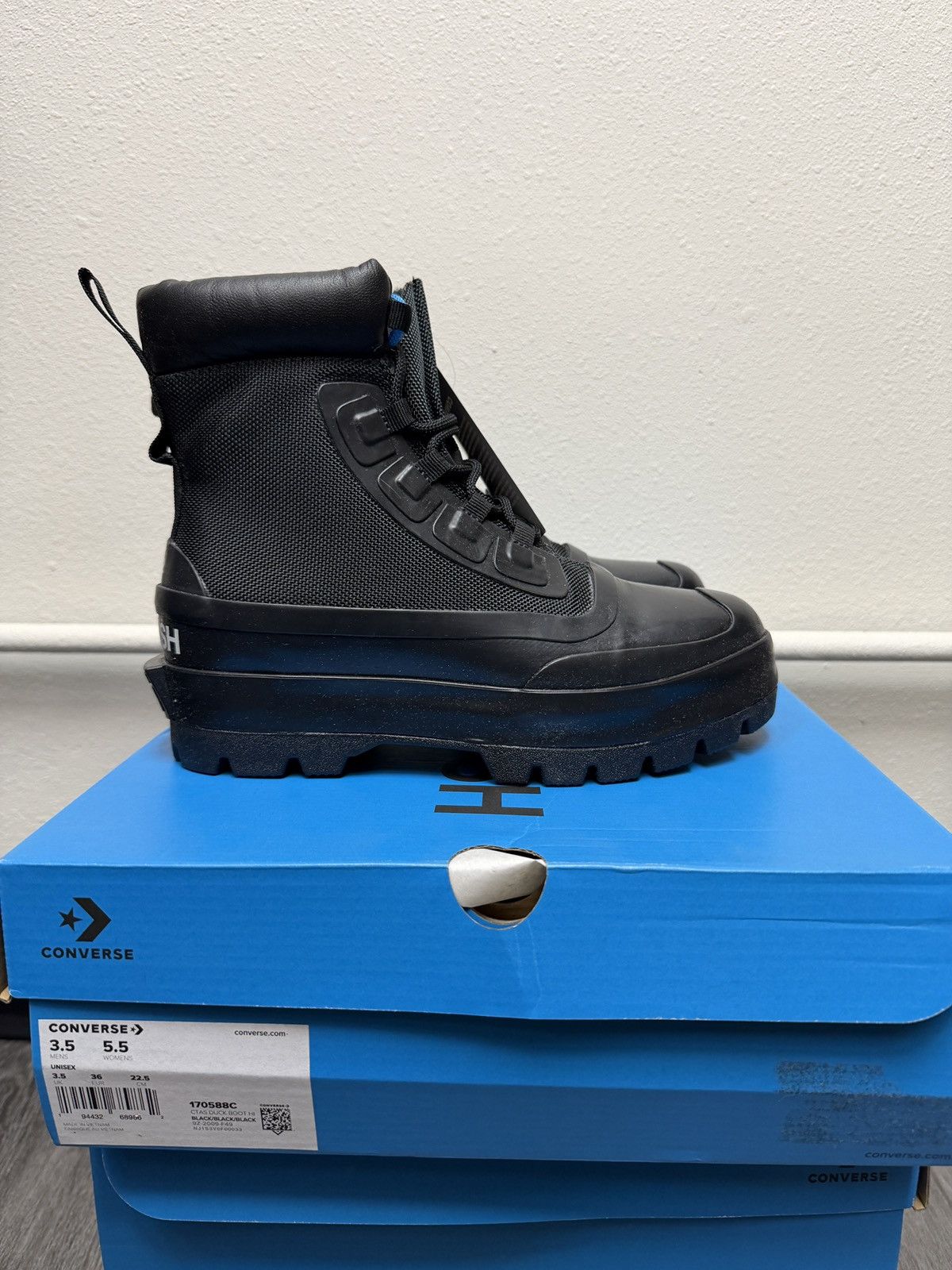 Ambush Design × Converse Converse x Ambush CTAS Duck Boot Black Canvas Womens Size US 5.5 / IT 35.5 - 1 Thumbnail