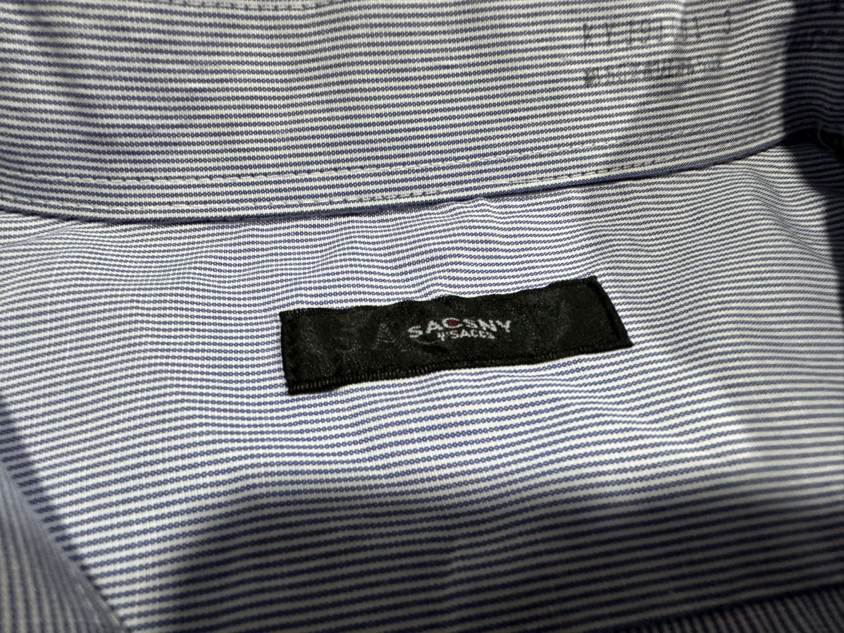 Japanese Brand × Y's × Yohji Yamamoto 🔥Vintage Sacsny Y’Saccs Yohji Yamamoto Striped Shirt Size US L / EU 52-54 / 3 - 3 Thumbnail