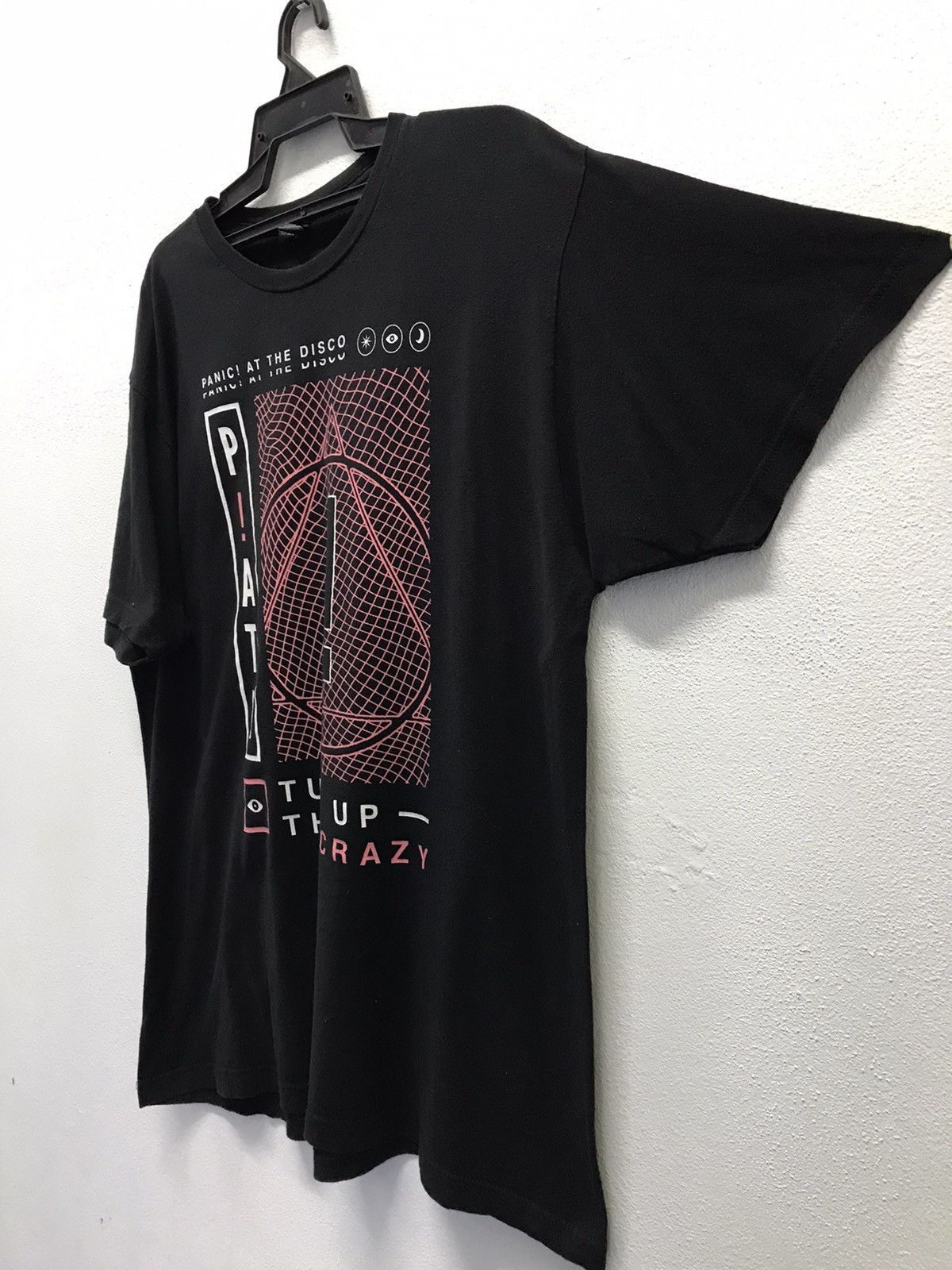 Band Tees × Vintage Vintage TULTEX Panic AT The Disco Shirt Size US XL / EU 56 / 4 - 4 Thumbnail