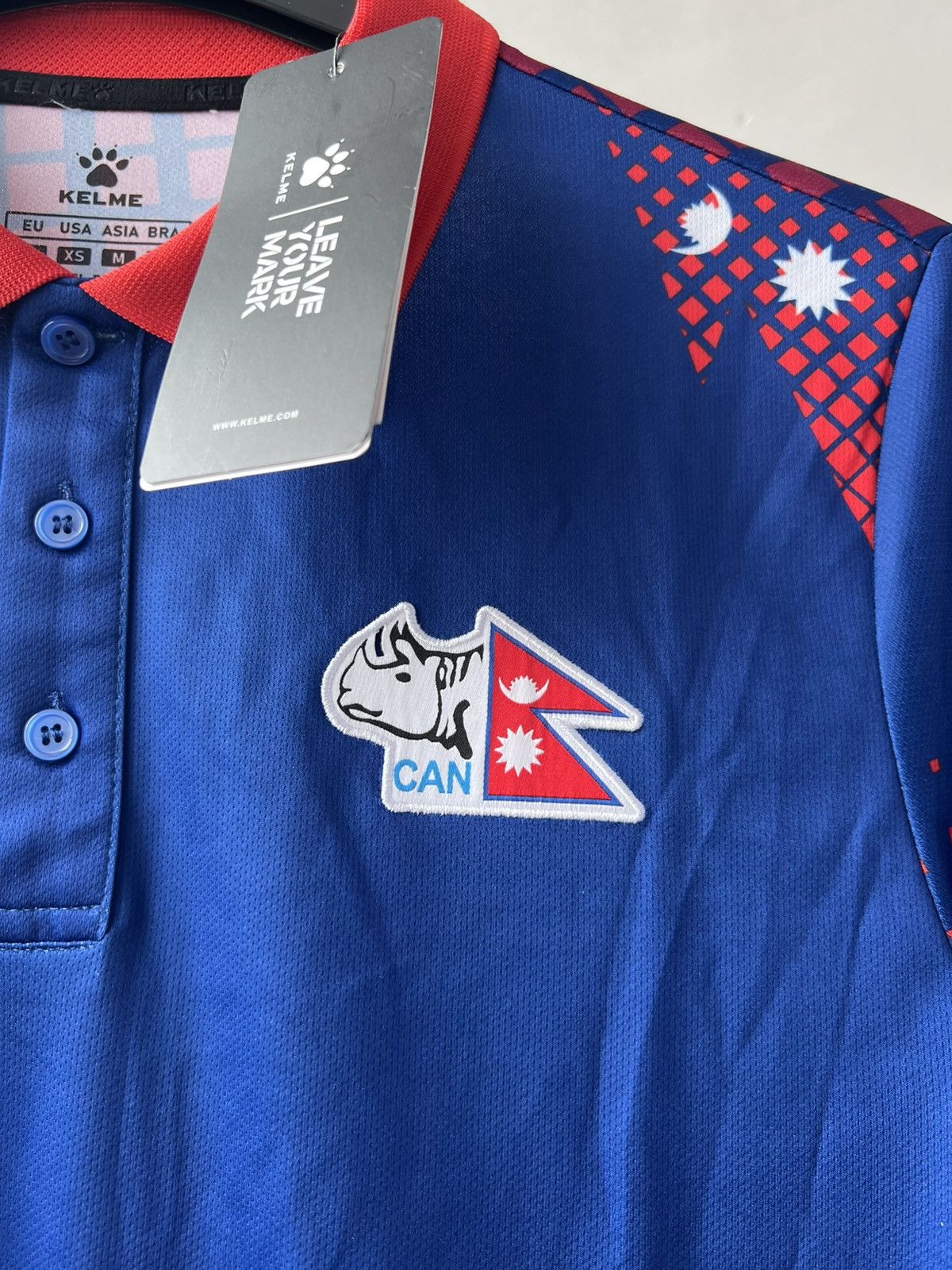 Other NEW! 2022/23 NEPAL TEAM WORLD CUP CRICKET SHIRT JERSEY KELME Size US M / EU 48-50 / 2 - 6 Thumbnail