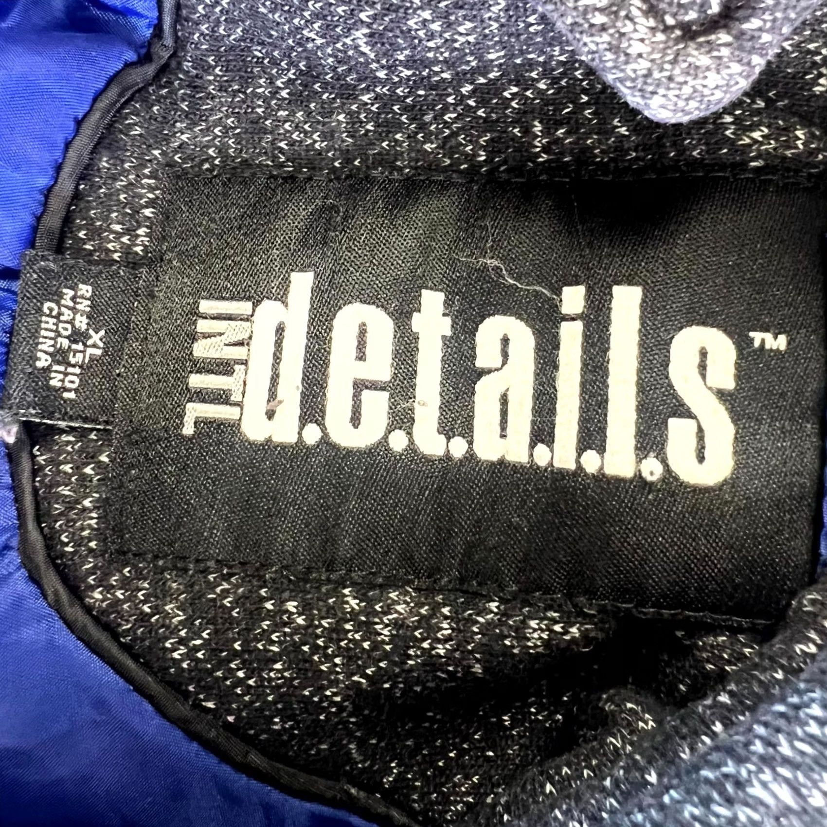 Vintage Intl D.e.t.a.i.L.S Coat Womens XL Black Pea Cotton Double Breasted Belted Preppy Size XL / US 12-14 / IT 48-50 - 5 Thumbnail