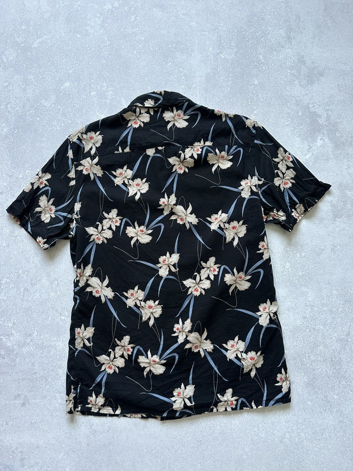 Allsaints AllSaints Mens S Short Sleeve Hawaiian Shirt Floral Art Size US S / EU 44-46 / 1 - 5 Thumbnail