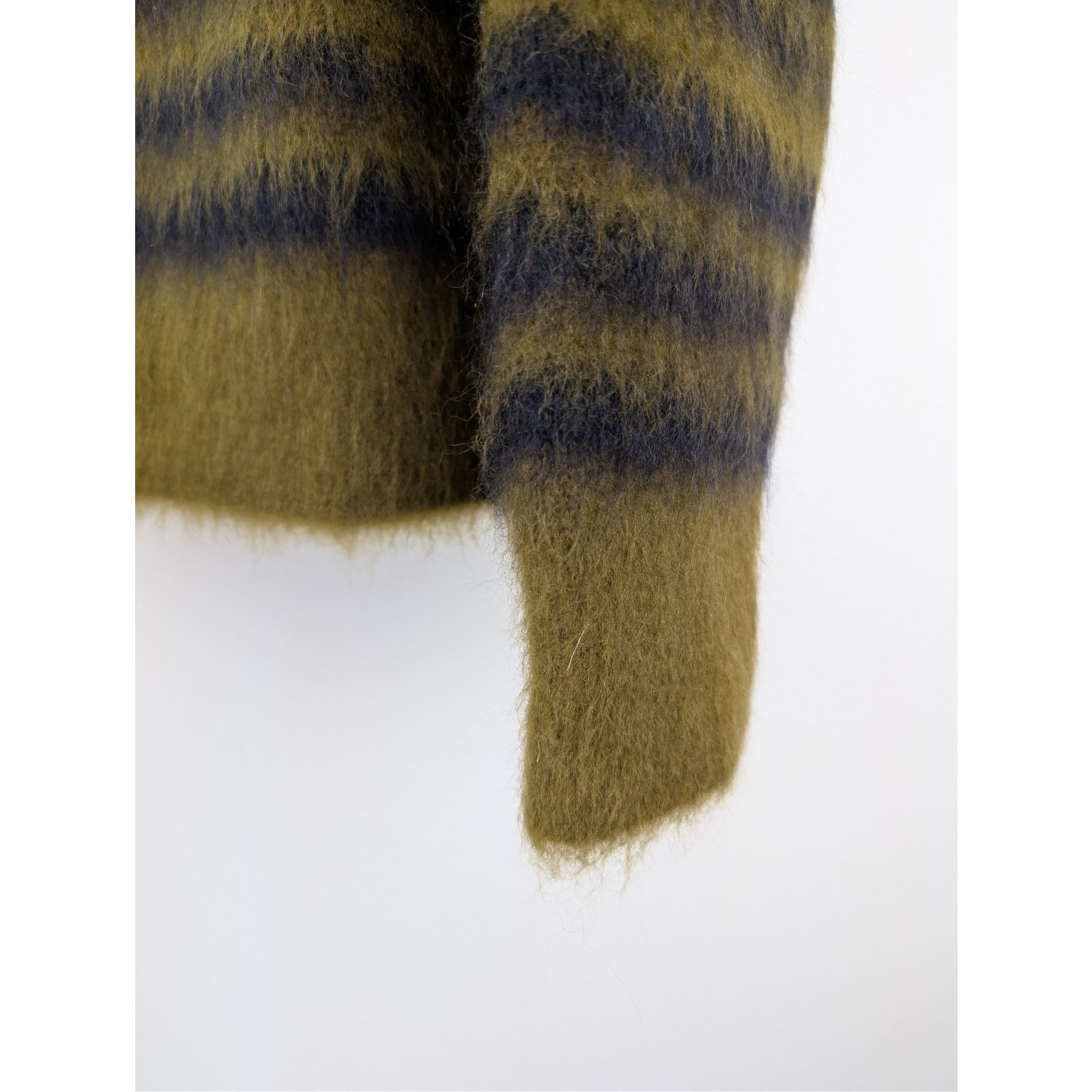 Bottega Veneta o1rshd1 HW Graphic Mohair Knitwear Sweater Gingersnap/navy Size US M / EU 48-50 / 2 - 5 Thumbnail