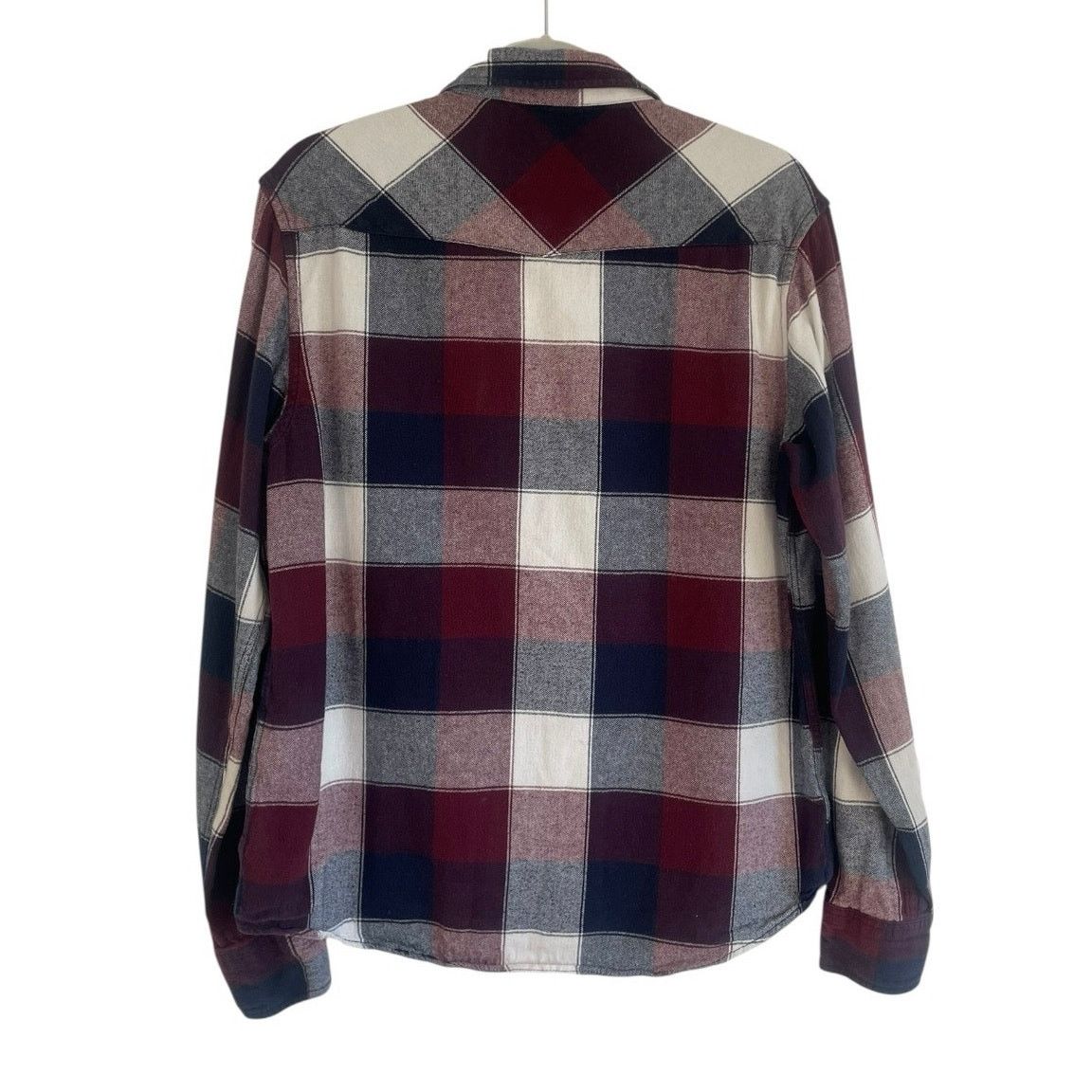 Other Coastal Mens Red & Navy Plaid Button Down Flannel Shirt Size US L / EU 52-54 / 3 - 4 Thumbnail