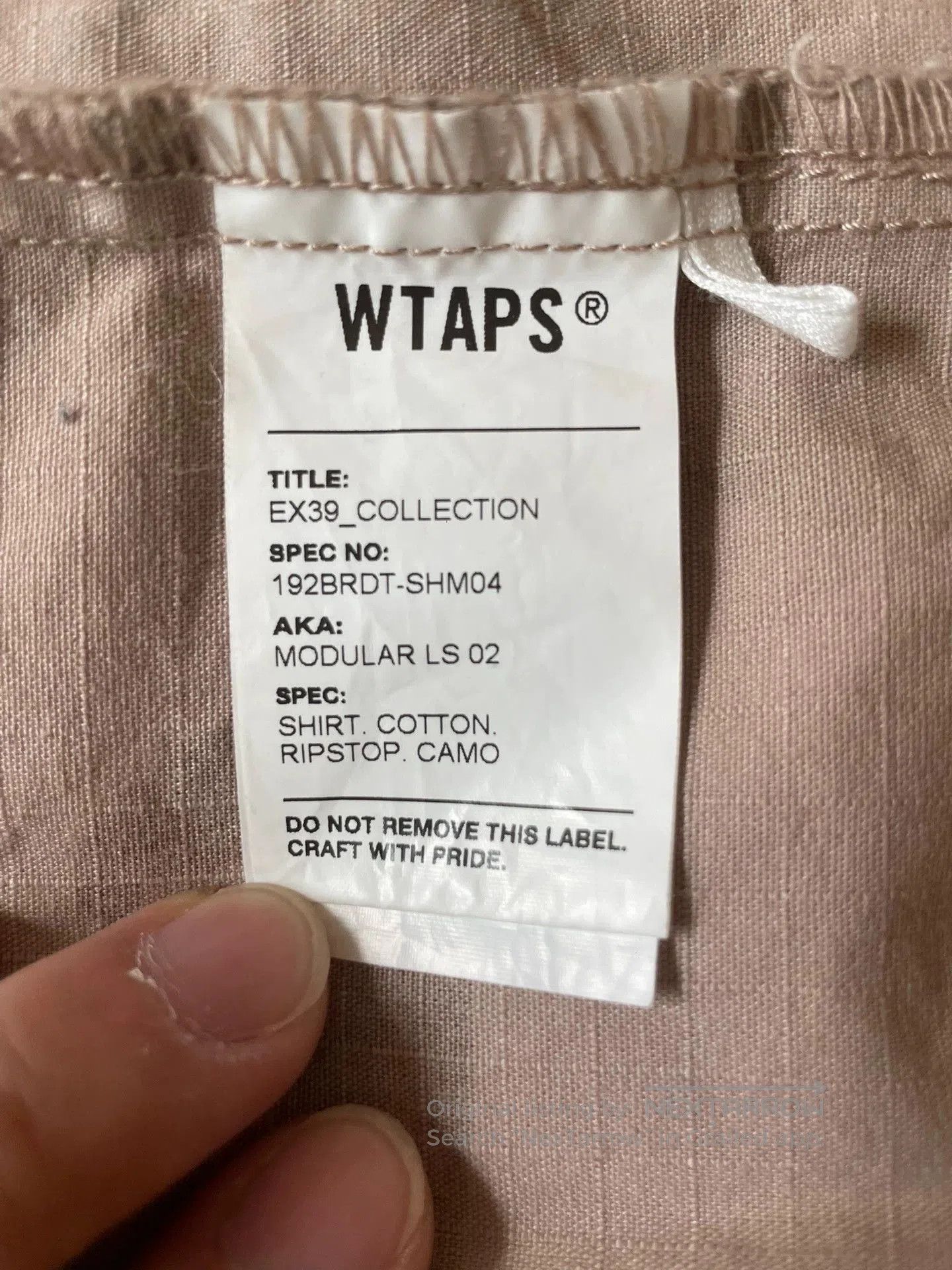 Wtaps WTAPS MODULAR LS 02 CAMO SHIRT. Size US M / EU 48-50 / 2 - 8 Thumbnail