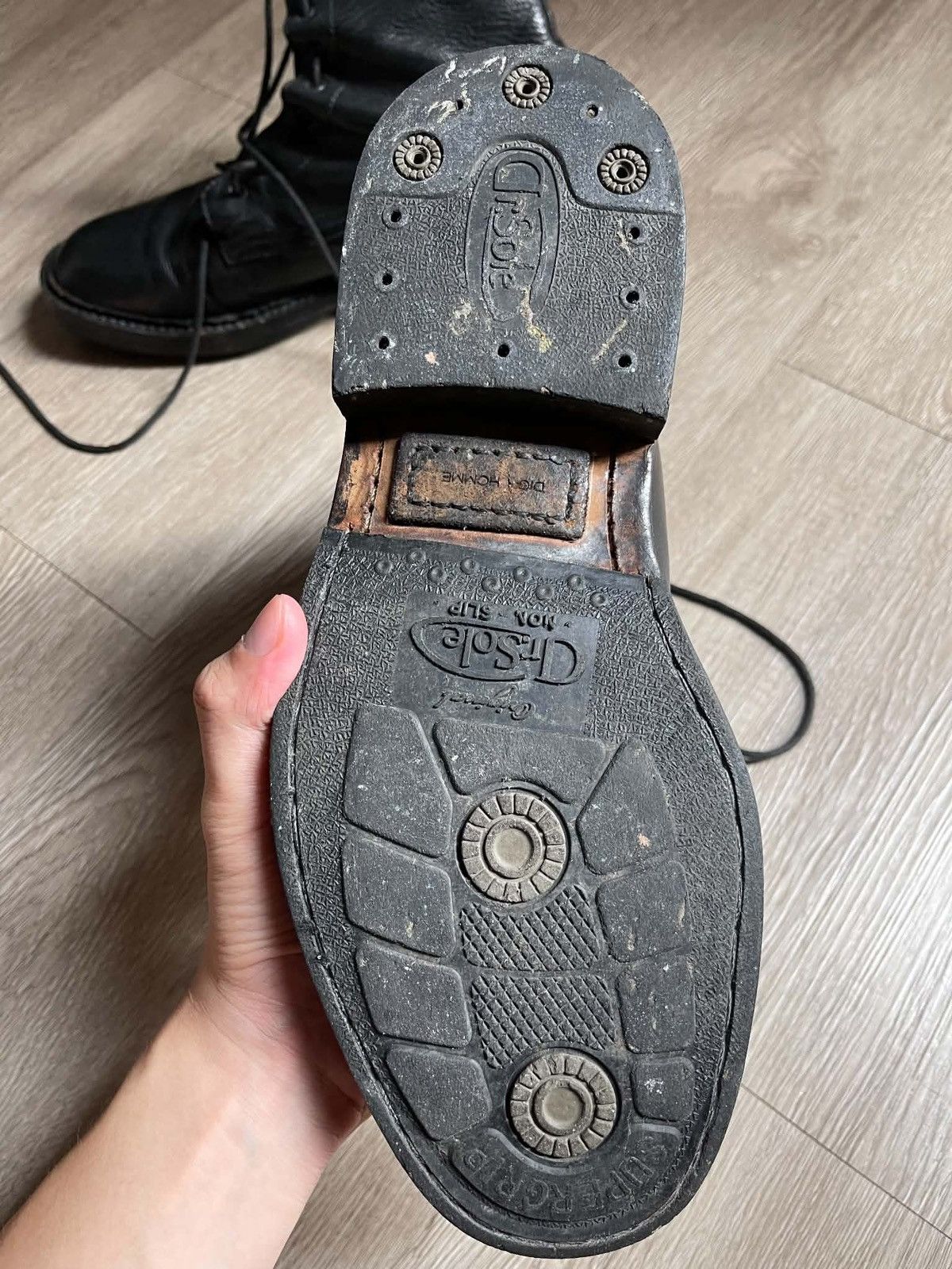 Dior DIOR HOMME AW07 "Navigate" COMBAT BOOTS BY HEDI SLIMANE Size US 8.5 / EU 41-42 - 12 Thumbnail