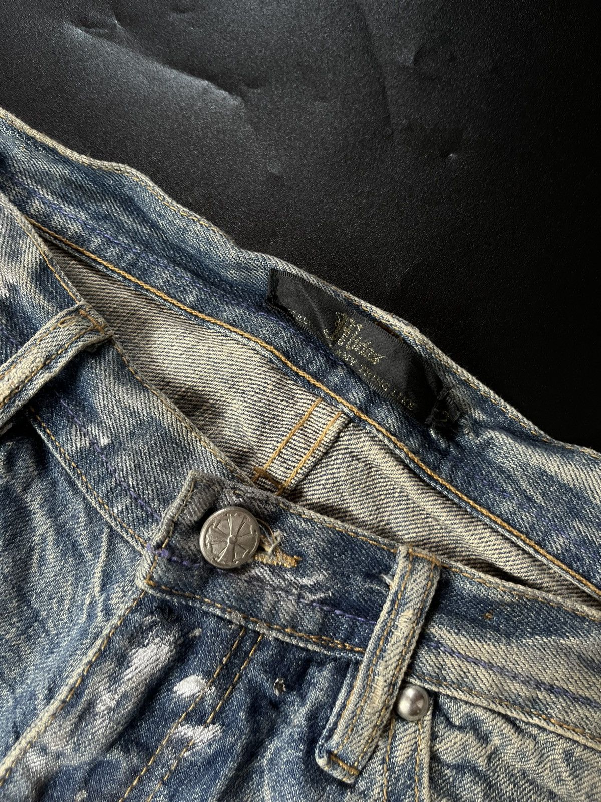 If Six Was Nine × Japanese Brand Midas Distressed Crash flare demin Size US 30 / EU 46 - 7 Thumbnail