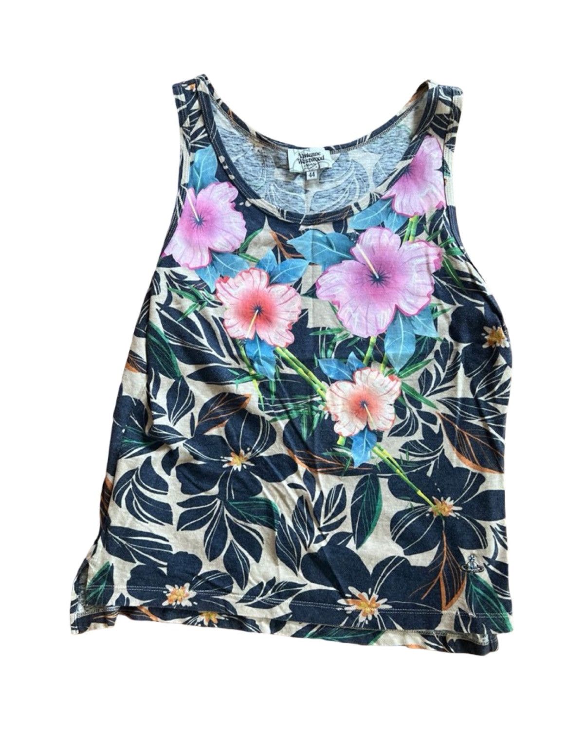 Vivienne Westwood Floral Orb Embroidery Tank Top Size US M / EU 48-50 / 2 - 1 Thumbnail