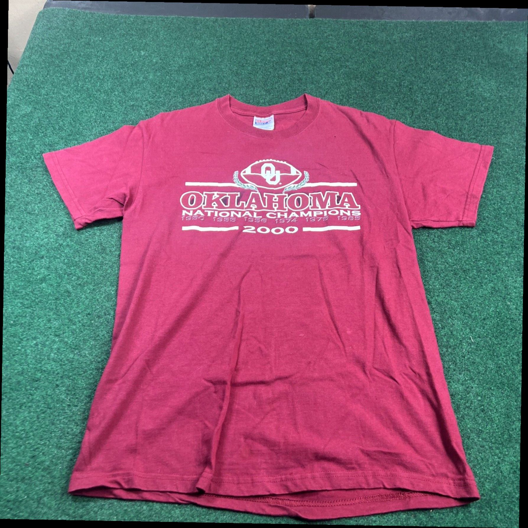 Delta Vintage Oklahoma OU Sooners 2000 National Champions Football T-Shirt Medium Size US M / EU 48-50 / 2 - 5 Thumbnail